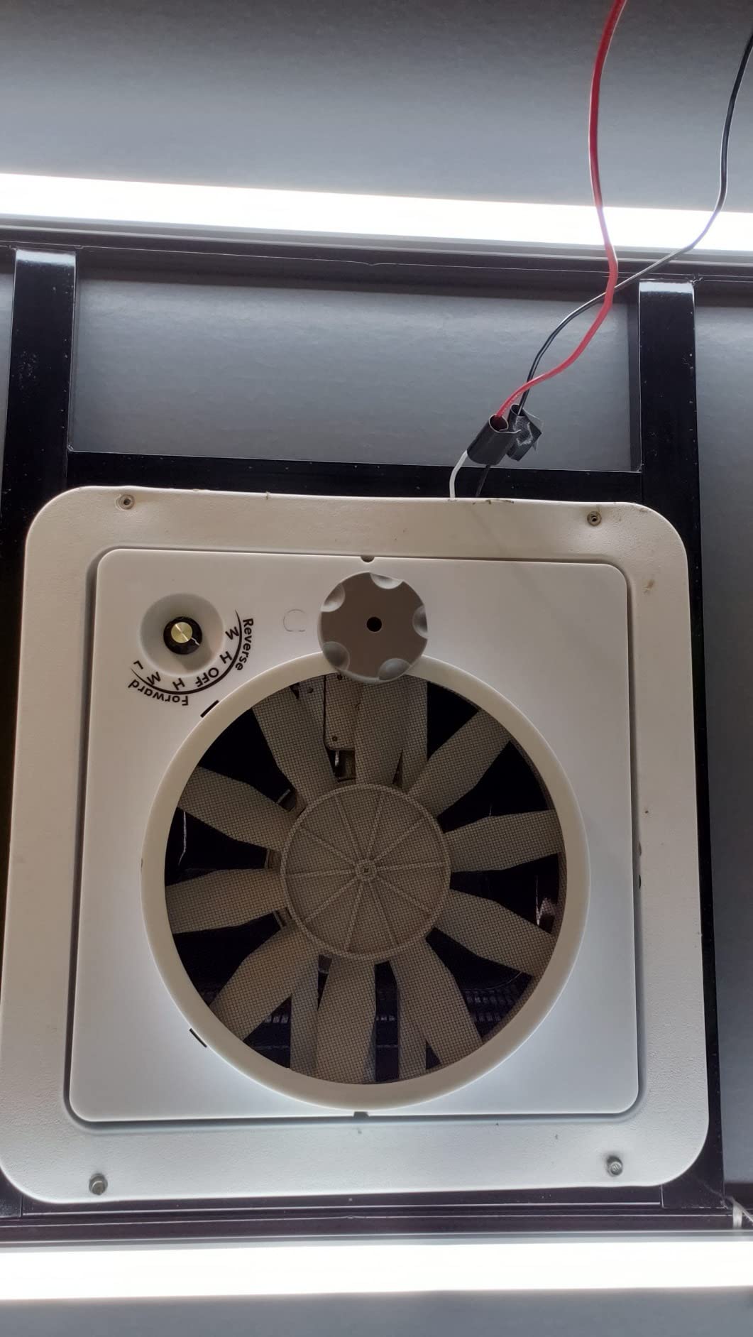 HENG'S INDUSTRIES 90046-CR Vortex II Replacement Fan Kit (501.1099) | High-Power RV Vent Fan Upgrade | Easy Installation for RVs, Campers, & Trailers | White customer photo 1