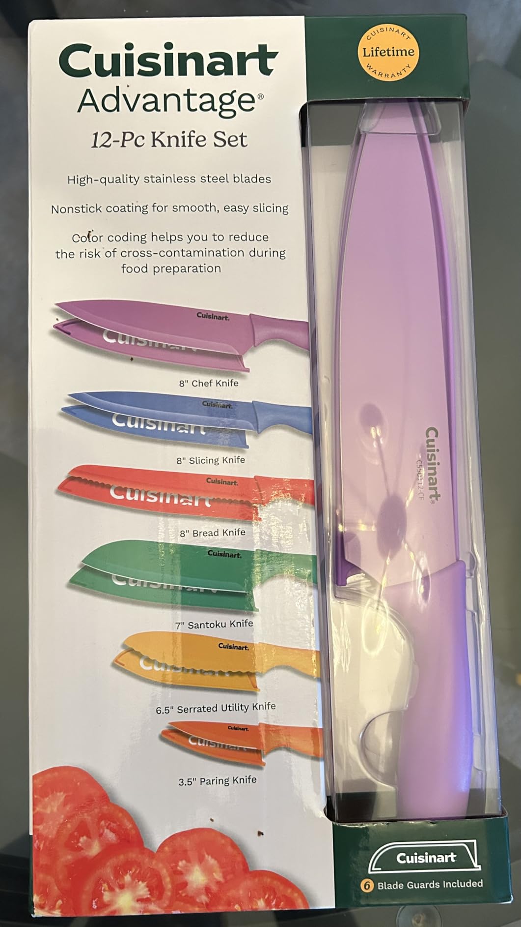 Cuisinart C55-01-12PCKS Collection 12-Piece Knife, Multicolor Advantage-Cutlery-Set, Multi-colored customer photo 1