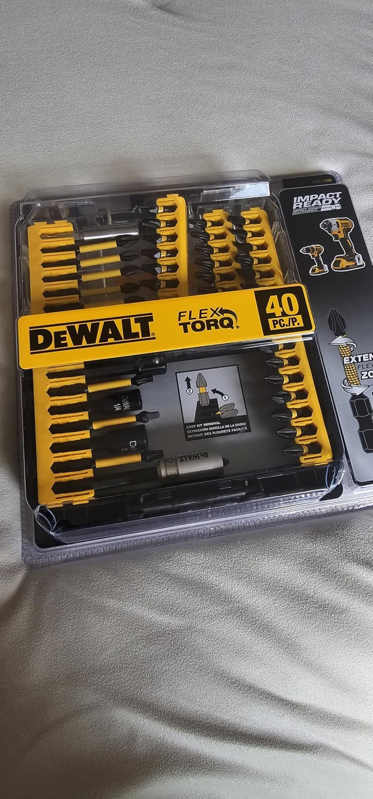 DEWALT Screwdriver Bit Set, 40 Pcs. Impact Ready, FlexTorq Impact Driver Bit Set with Storage Case (DWA2T40IR) customer photo 1