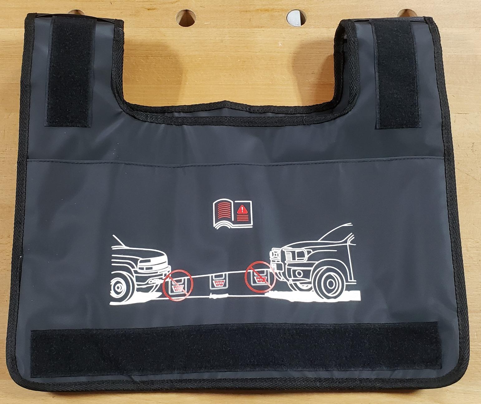 WARN 91575 Winch Damper with Rigging Accessory Storage Pocket and Reflective Strips, Black customer photo 1