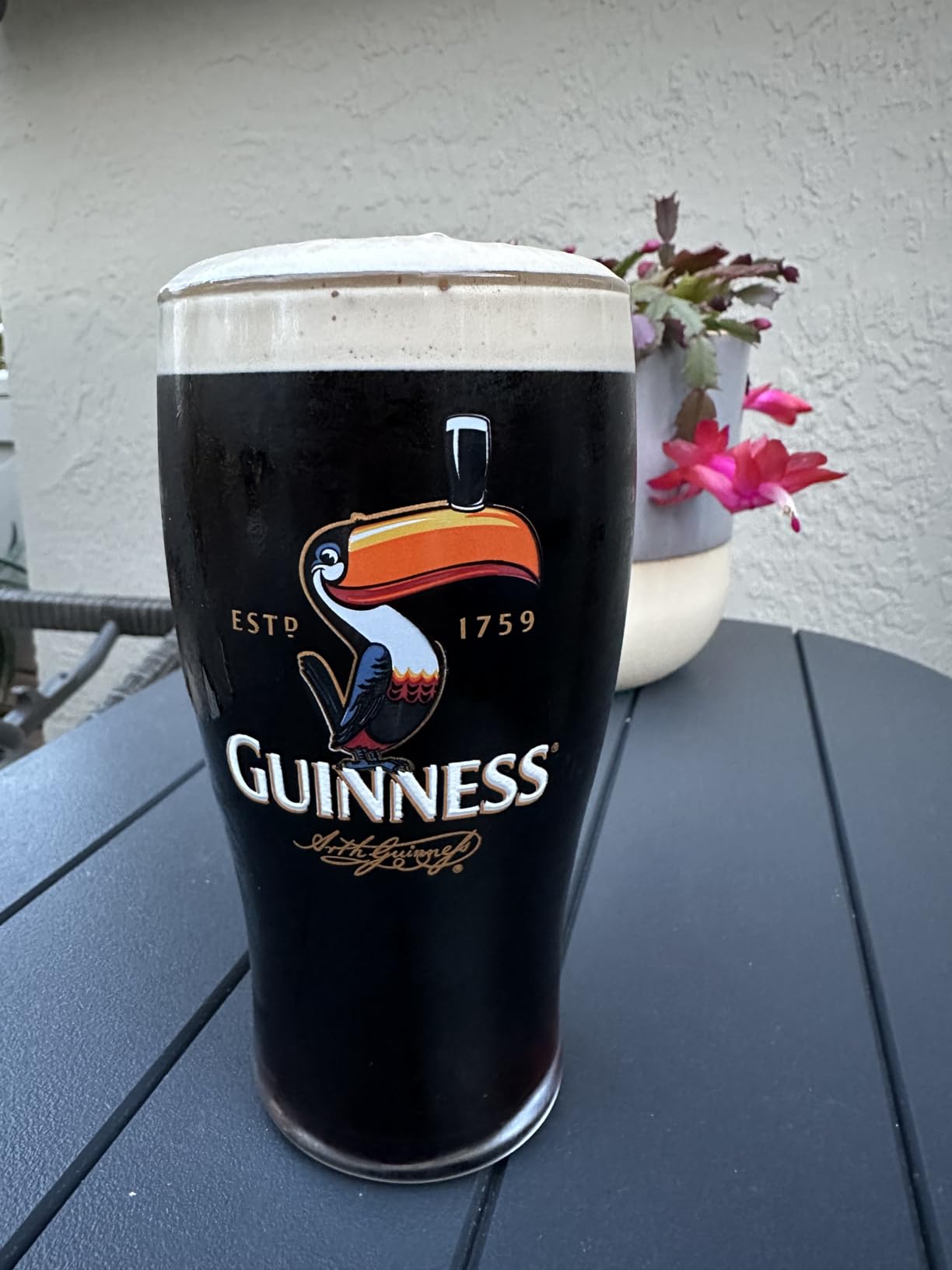 Guinness Official Toucan Pint Glass 20 oz - Clear Embossed Logo Vintage Beer Glassware - Classic Stout Tulip Drinking Cup - Irish Bar Decor, Man Cave & St Patrick's Day Gift for Men customer photo 2