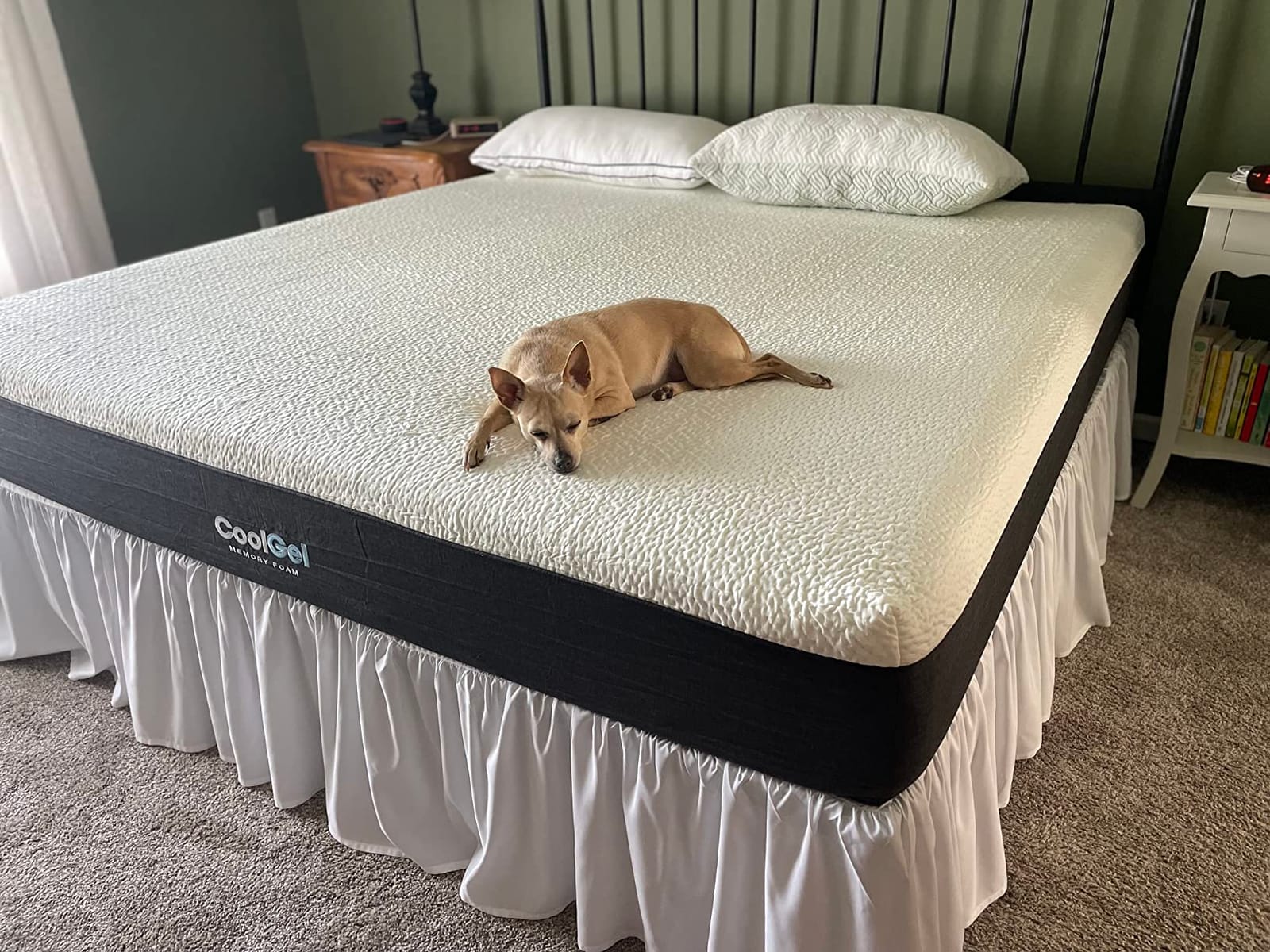 COOL GEL 12 Inch Mattress Twin XL, Cooling Gel Memory Foam Mattress in a Box, Medium Firm Support & Pressure Relief, Fiberglass Free, CertiPUR-US Certified customer photo 1