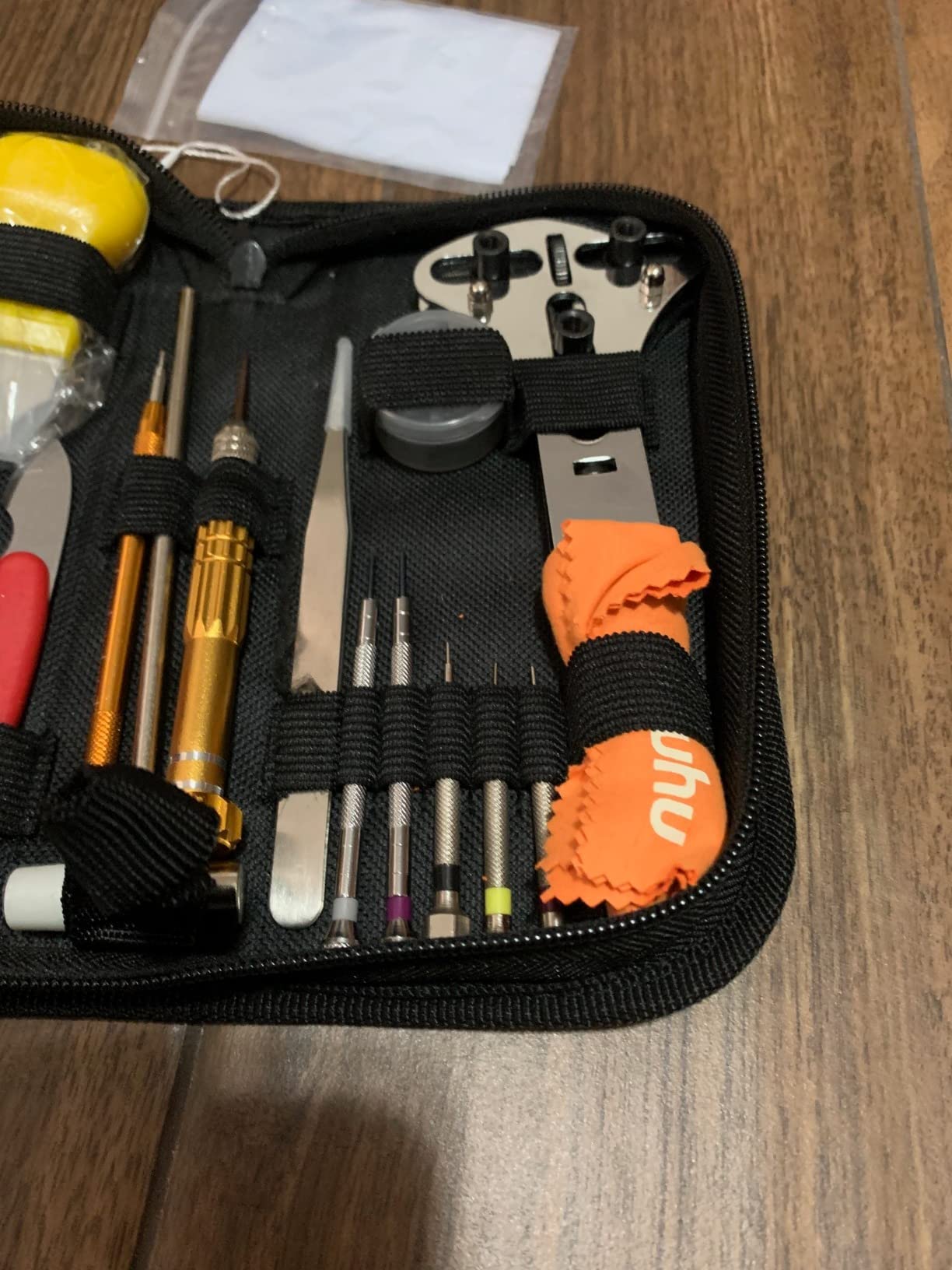 Ohuhu 192 PCS Watch Repair Kit, Link Removal Tool Case Opener Spring Bar | Battery Replacement Tool, Stainless Steel, PU Leather Case, 126 Pins, Fits 18-55mm, User Manual Included customer photo 2