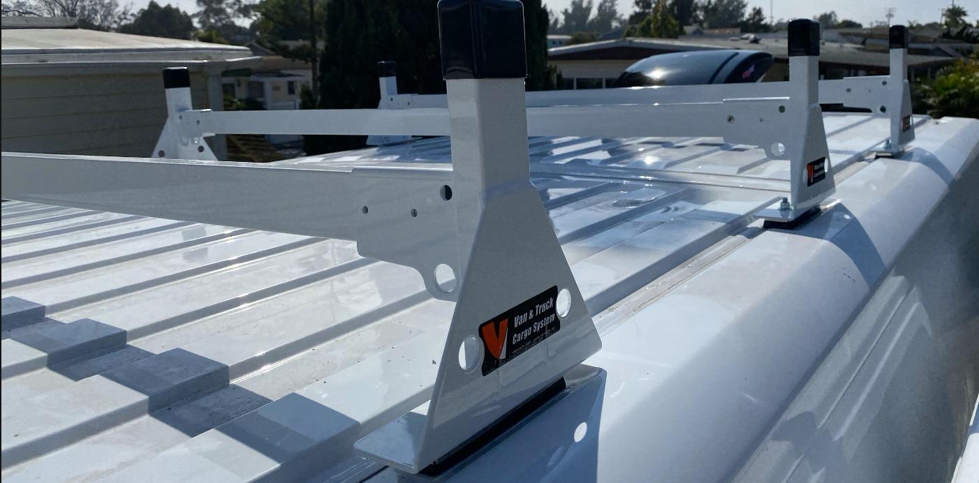 Steel H1 2 Bar Van Rack System for RAM ProMaster 2013-On White customer photo 1