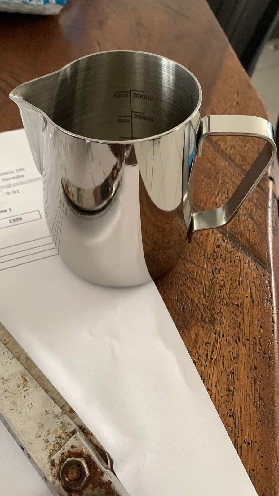 Rhino Professional Milk Pitcher - Stainless Steel - 20oz/600ml customer photo 2