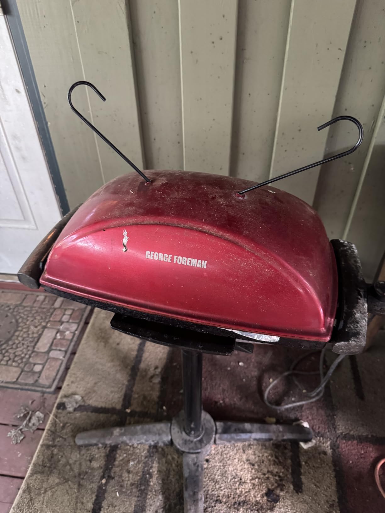 George Foreman Indoor/Outdoor Electric Grill with Stand customer photo 1