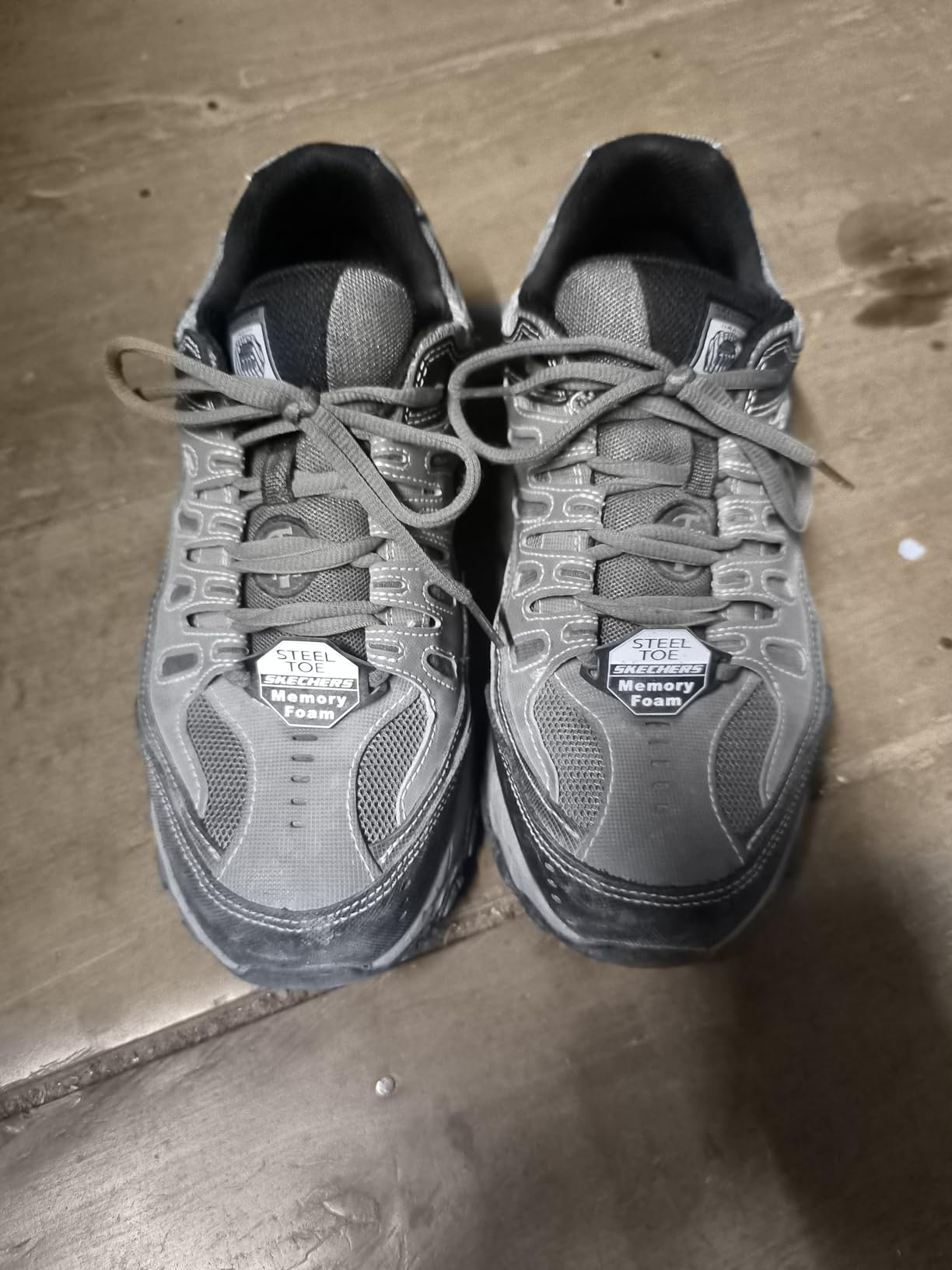 Skechers Men's Cankton Steel Toe Lace Up | Walking, Slip-ins, Max Cushioning, Glide-Step, Air-Cooled Goga Mat, Machine Washable customer photo 1