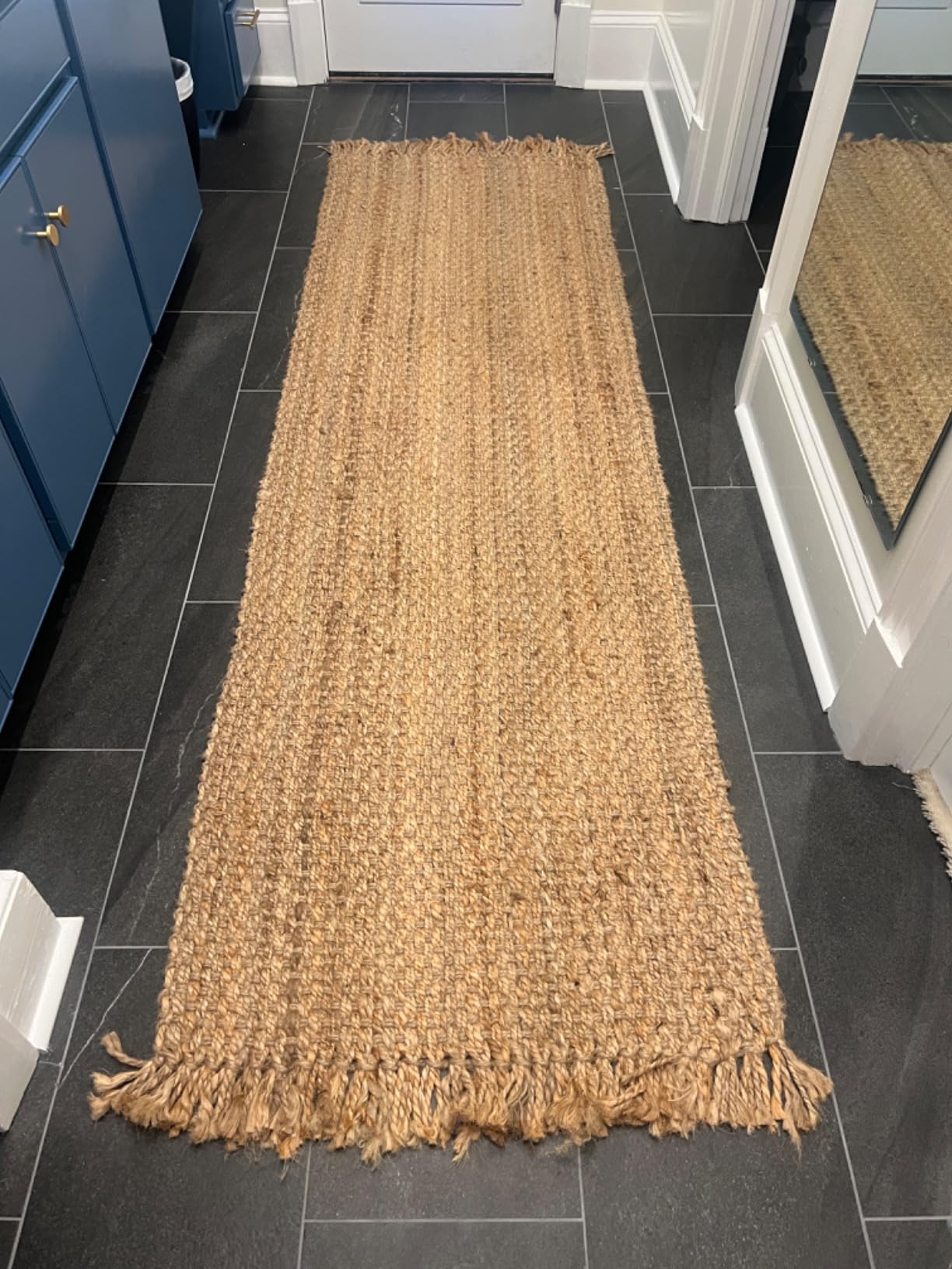 SAFAVIEH Natural Fiber Collection Area Rug - 6' x 9', Natural, Handmade Tassel Jute customer photo 1