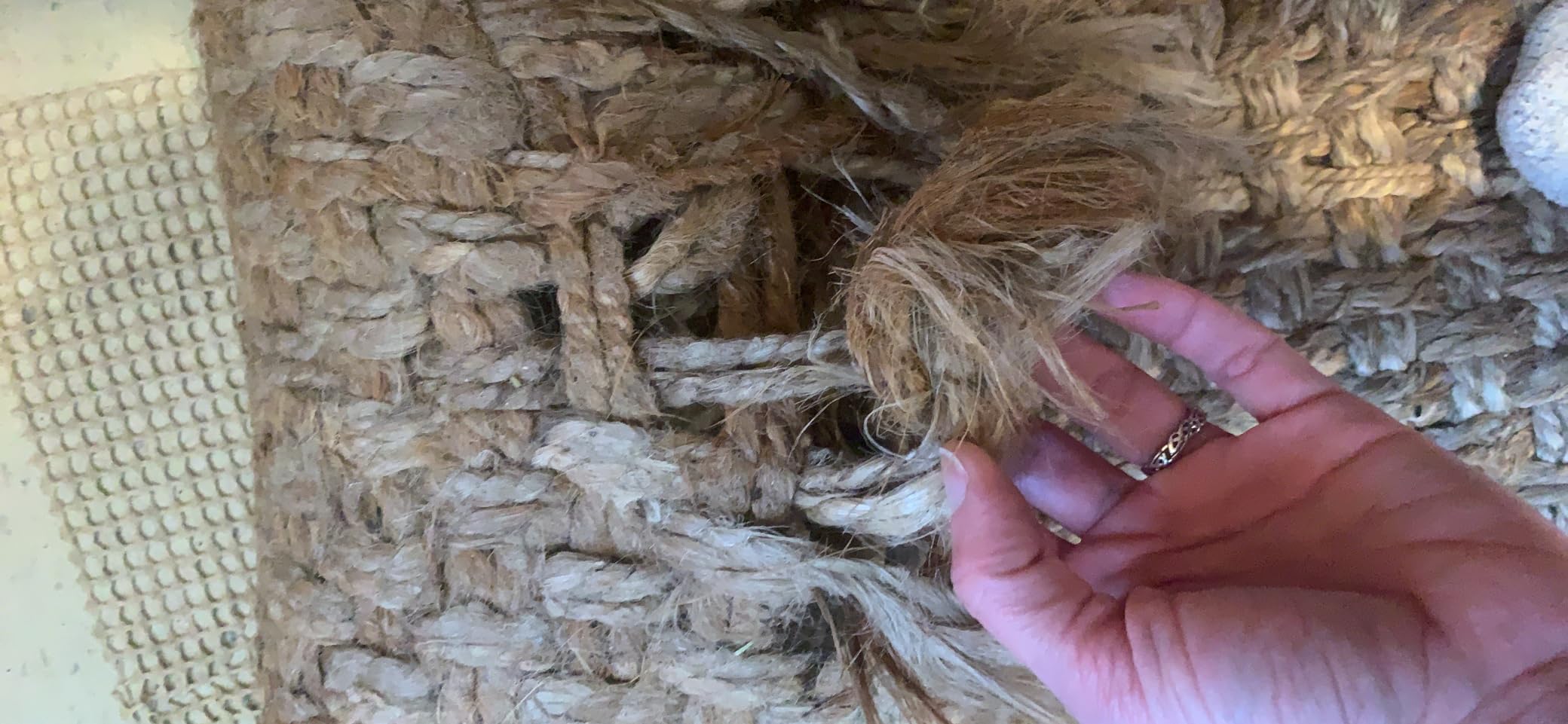SAFAVIEH Natural Fiber Collection Area Rug - 6' x 9', Natural, Handmade Tassel Jute customer photo 2