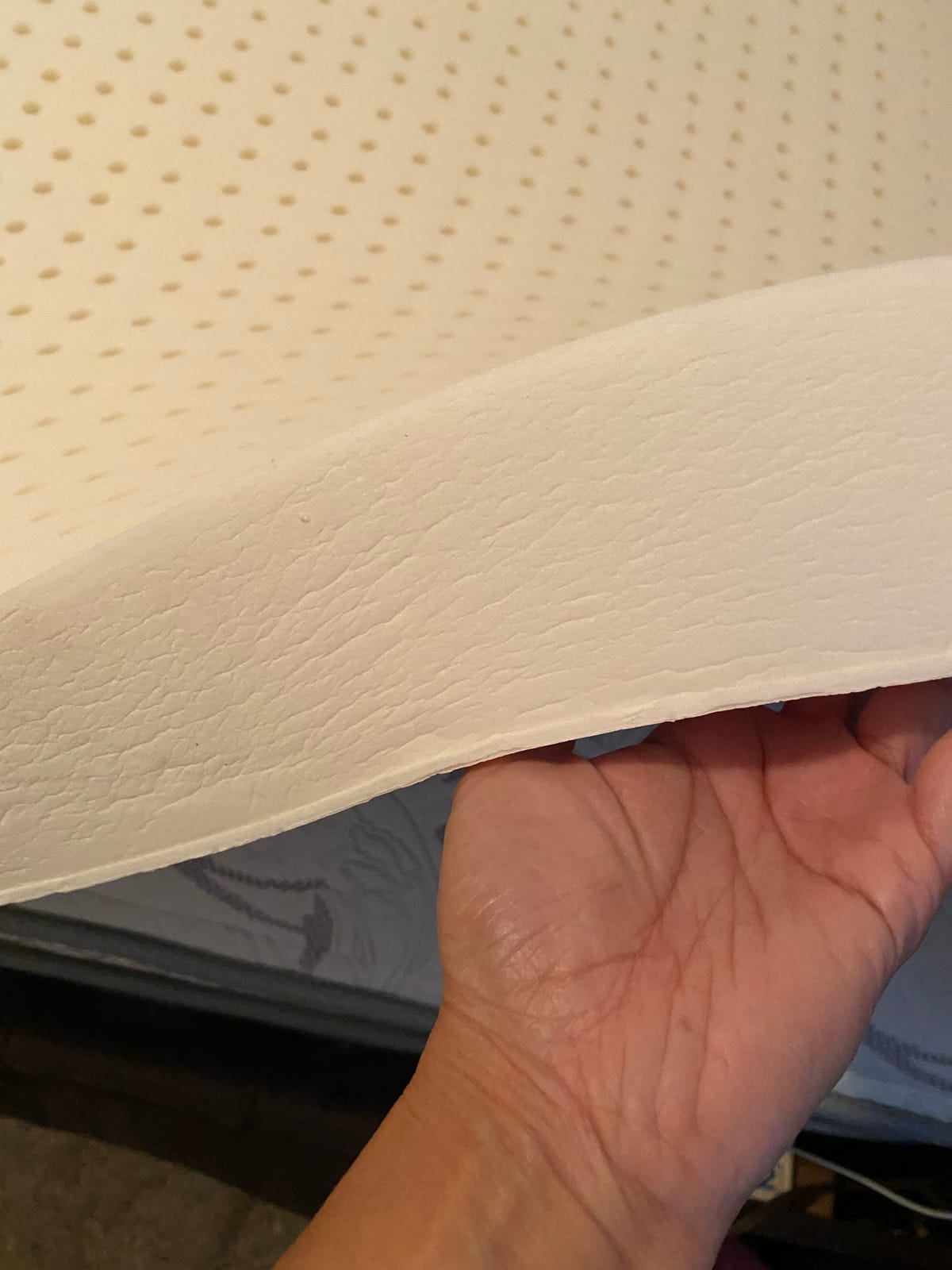 Pure Green Natural Latex Mattress Topper - Medium Firmness - 3 Inch - Queen Size (GOLS Certified Organic) customer photo 2