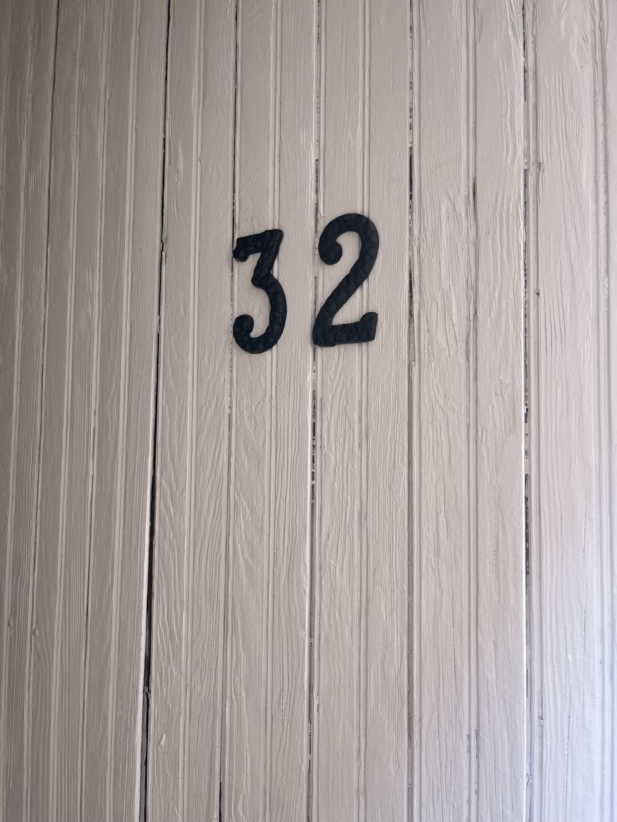 NACH House Numbers for Outside, 5.5 inch Black Address Numbers for House - Number 4 - Rustic Numbers for Outside with Mounting Hardware customer photo 2