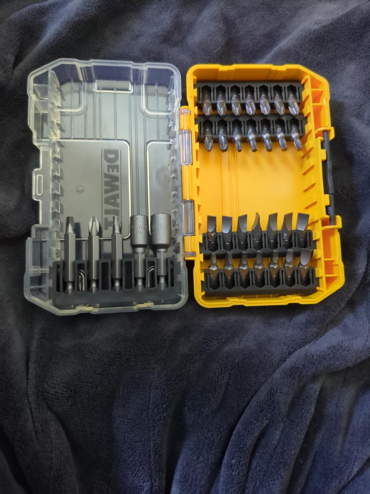 DEWALT Screwdriver Bit Set, 100 Pc Impact Driver Bit Set with Drill Bits, Magnetic Holder and Nut Drivers, FlexTorq Impact Ready, ToughCase Included (DWA2FTS100) customer photo 2