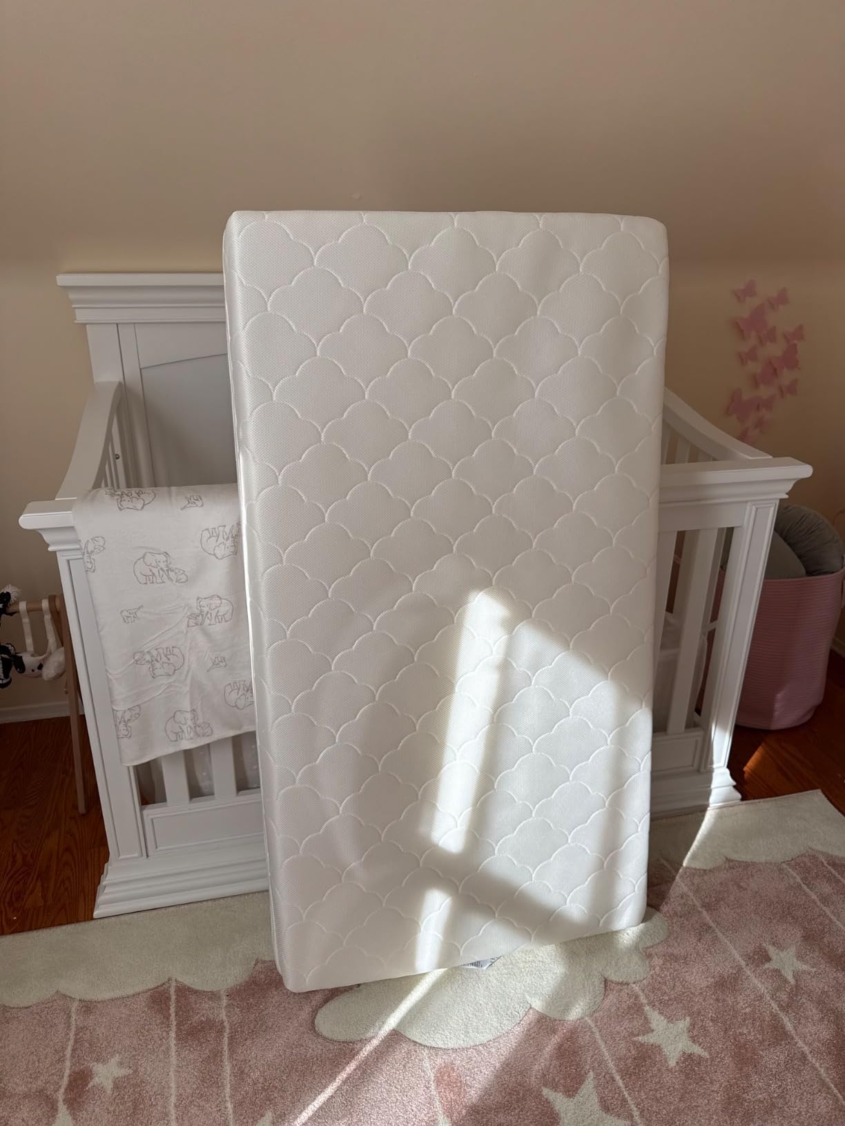 Newton Baby Crib Mattress & Toddler Bed, Breathable & Washable - White customer photo 1