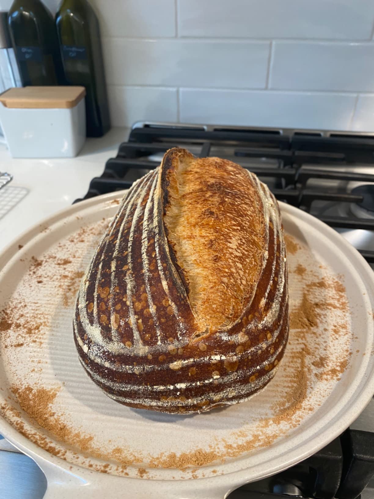 Emile Henry Bread Cloche | Charcoal customer photo 2