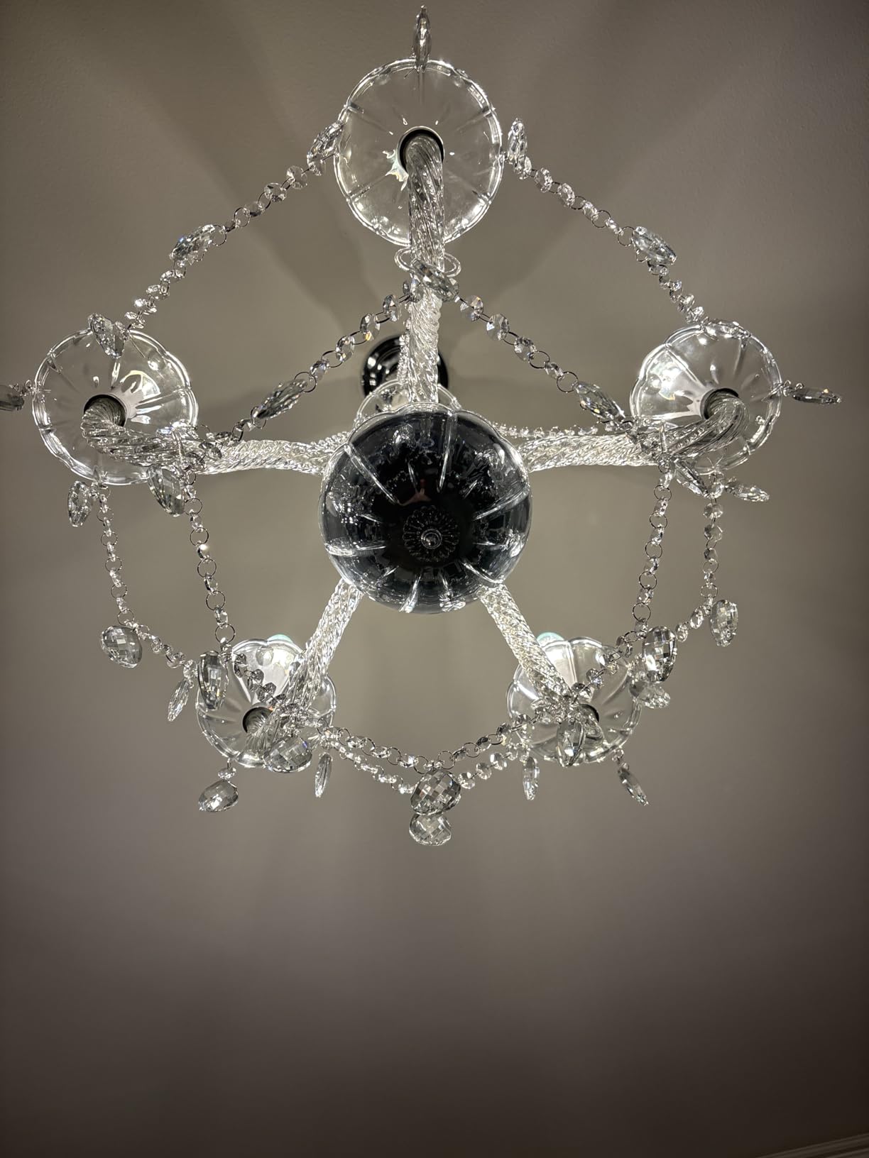 Saint Mossi Modern Contemporary Elegant K9 Crystal Glass Chandelier Pendant Ceiling Lighting Fixture - 5 Lights customer photo 1