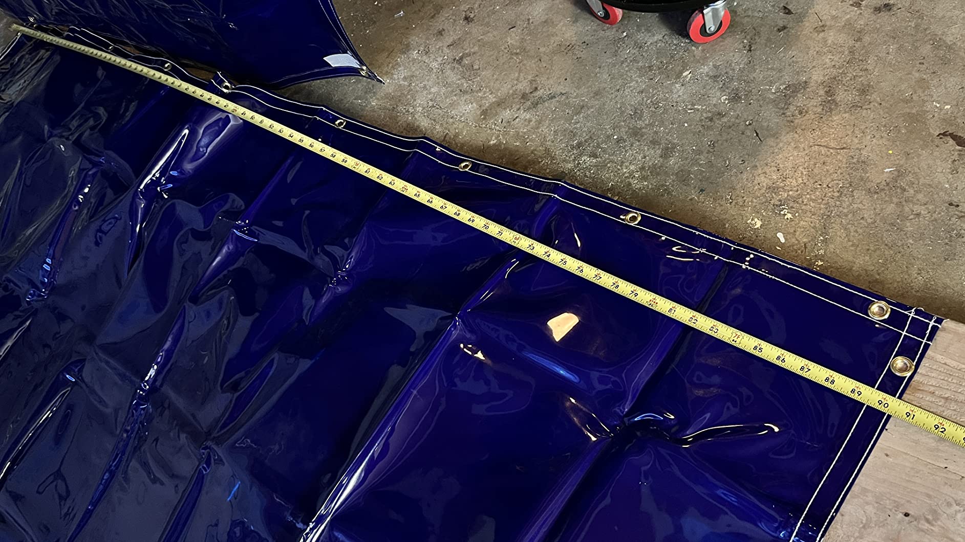 Steiner 325-6X8 6x8 ft ArcView Blue Transparent FR Vinyl Welding Screen customer photo 2