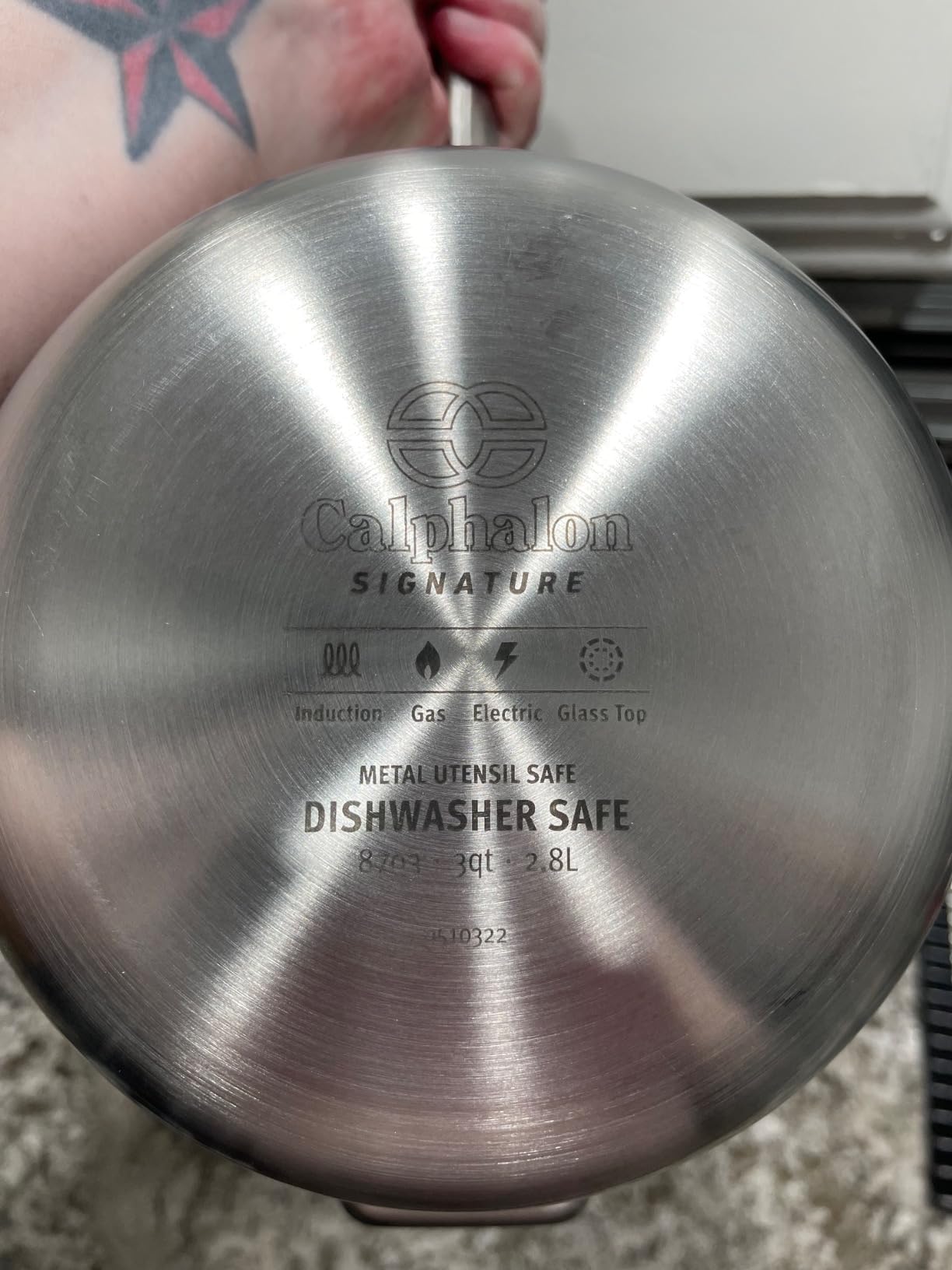 Calphalon 5-Ply Stainless Steel Cookware Set 10 Piece Includes Frying Pans, Pots and Pans Set, Induction, Oven Safe 500F, Silver customer photo 1