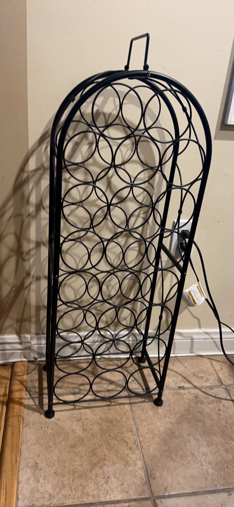 Sorbus Mini Freestanding Floor Wine Rack, Bottle Storage (23 Bottle, Black) customer photo 2
