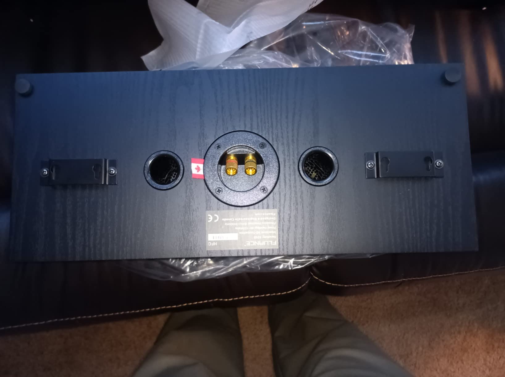 Fluance Signature HiFi 2-Way Center Channel Speaker for Enhanced Dialogue and Vocals in Home Theater Surround Sound Systems - Black Ash (HFC) customer photo 2