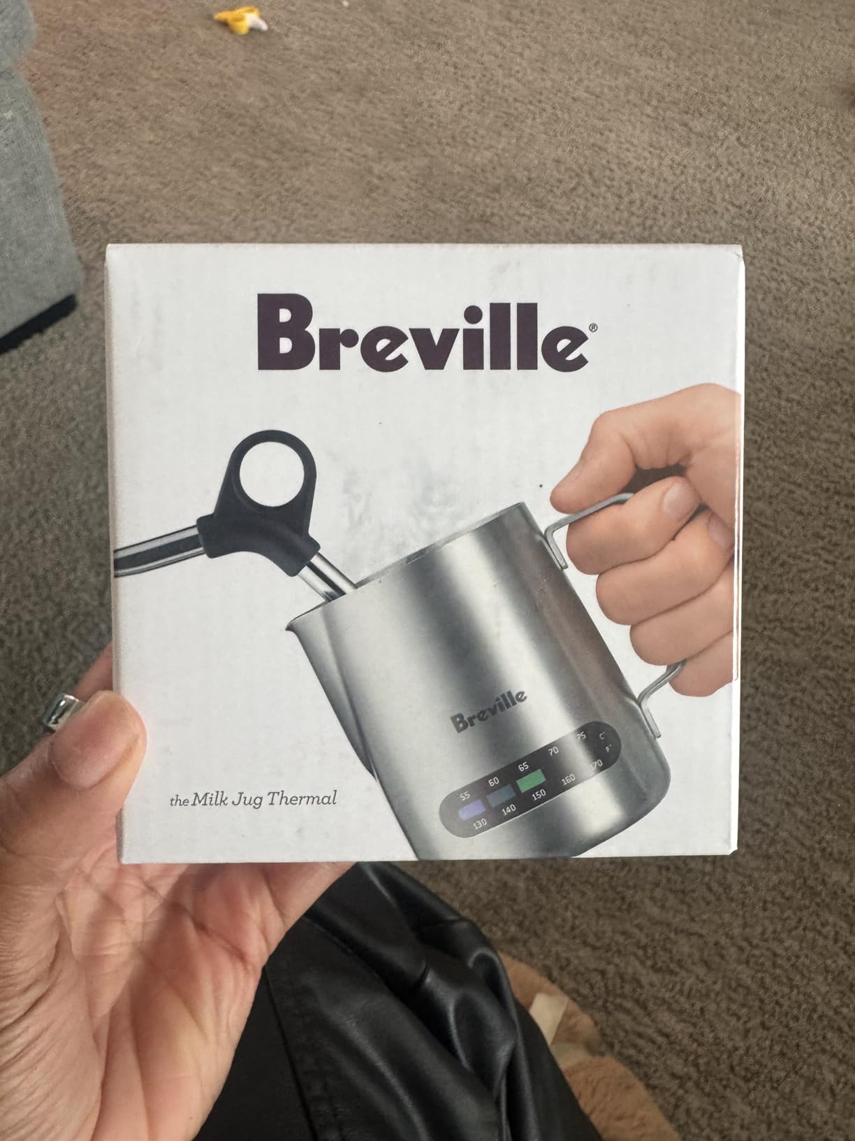 Breville BES003 Temp Control Milk Jug Espresso Accessory, Stainless Steel, 16 oz customer photo 1