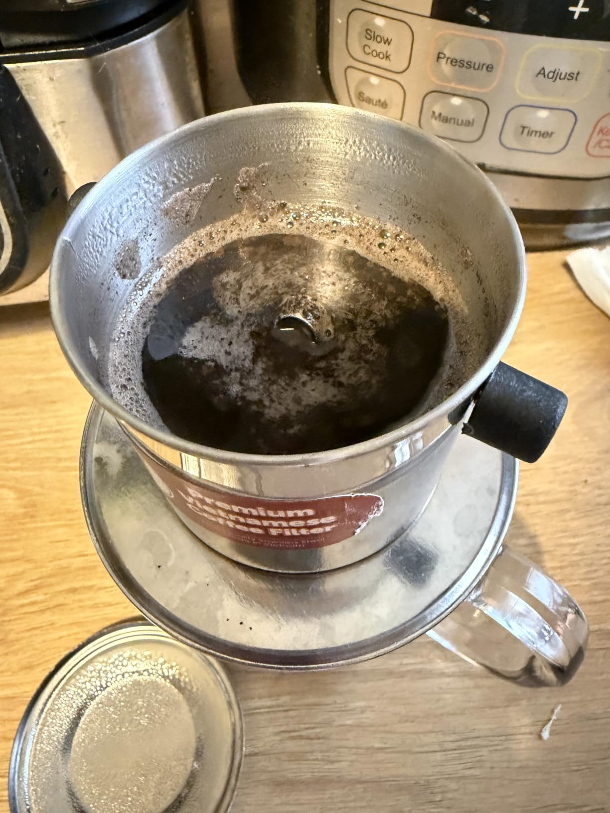 Vietnamese Coffee Filter Phin 11 Ounce (Large), Gravity Insert, One Cup customer photo 1