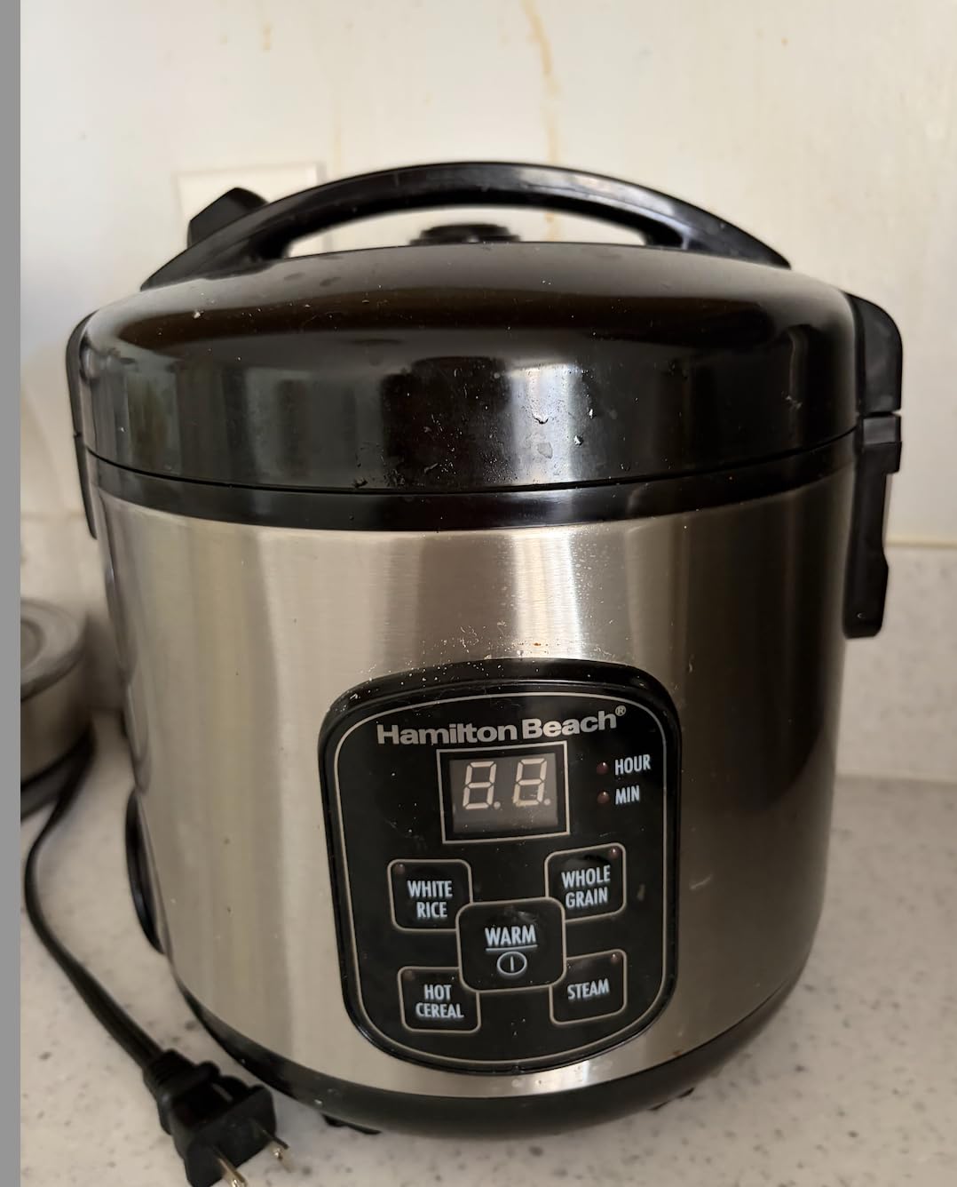 Hamilton Beach Digital Programmable Rice Cooker & Food Steamer, 14 Cups Cooked (7 Uncooked) With Steam & Rinse Basket, Stainless Steel (37548) customer photo 2