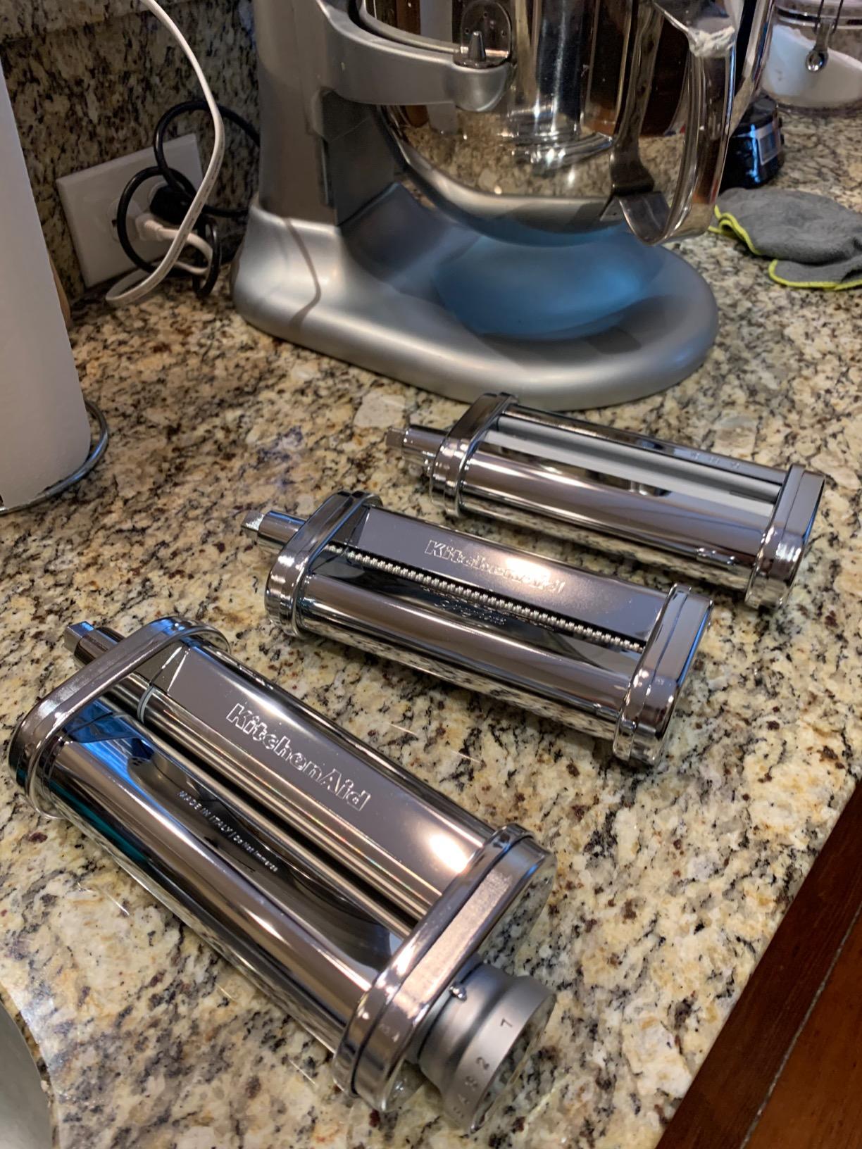 KitchenAid KSMPRA 3-pc Pasta Roller/Cutter Set for KitchenAid Stand Mixers customer photo 1