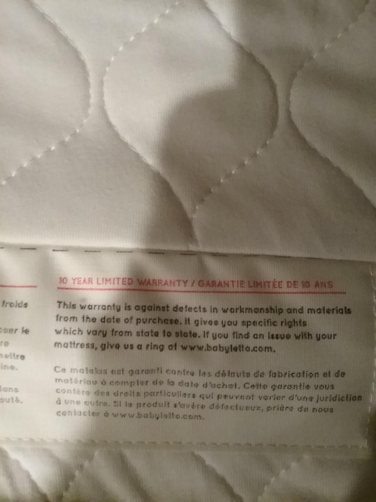 Babyletto Pure Core Crib Mattress, Hybrid Quilted Waterproof Cover, 2-Stage, Greenguard Gold Certified customer photo 2