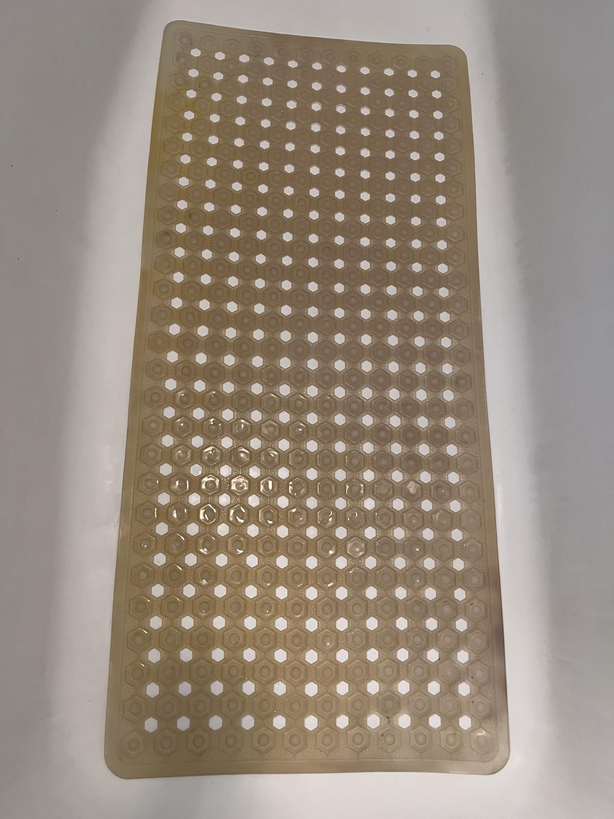 GORILLA GRIP Bath Tub Shower Mat, Bathtub Floor Liner, 35x16 Clear | Patented Large Mats, Machine Washable, Suction Cups and Drain Holes to Keep Tubs Clean, Soft on Feet, Bathroom Essentials customer photo 2