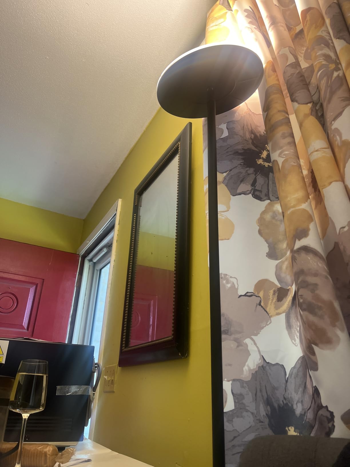 Brightech Sky LED Floor lamp, Torchiere Super Bright Floor Lamp for Living Room Decor & Office - Dimmable, Tall Standing Lamp with Warm Light for Bedroom & Reading - White customer photo 1