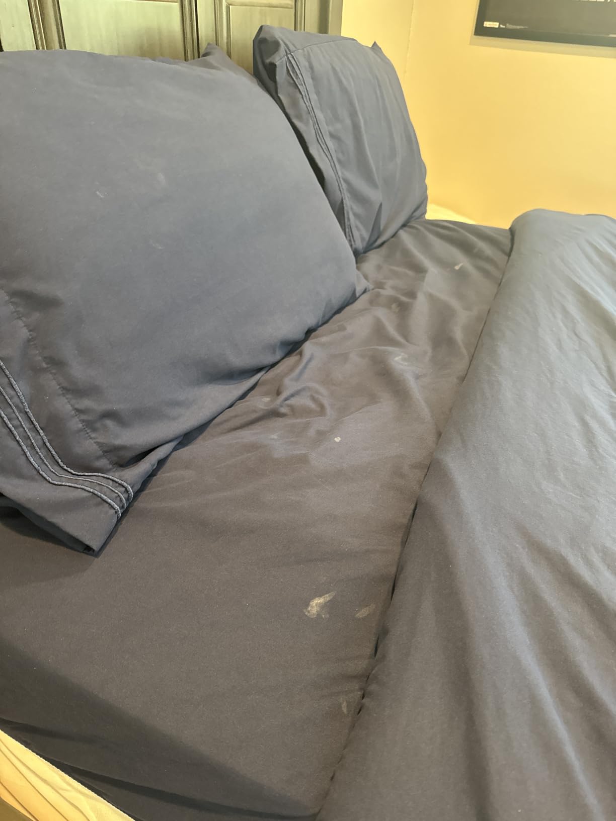 Queen Size 4 Piece Sheet Set - Comfy Breathable & Cooling Sheets - White | Hotel Luxury Bed Sheets for Women & Men, Deep Pockets, Easy-Fit, Extra Soft and Wrinkle Free Sheets, Oeko-Tex Bed Sheet Set customer photo 2