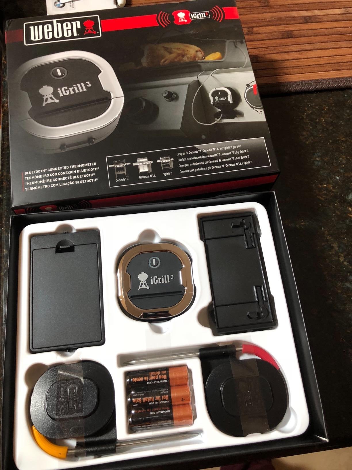 Weber iGrill 3 Grill Thermometer - App-Connected Smart Meat Thermometer with 4-Probe Capacity & Bluetooth customer photo 2