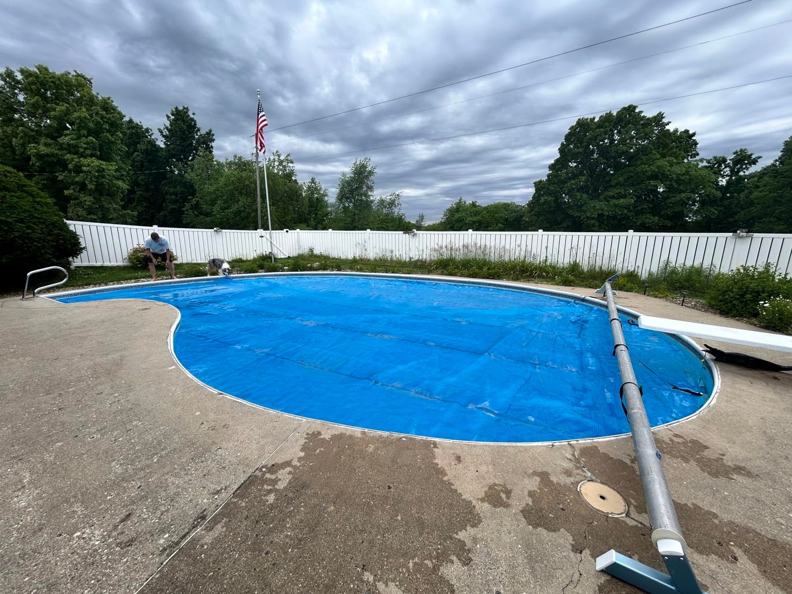 Automatic Motorized Solar Blanket Cover Reel/Roller for Pools up to 21x45ft customer photo 2