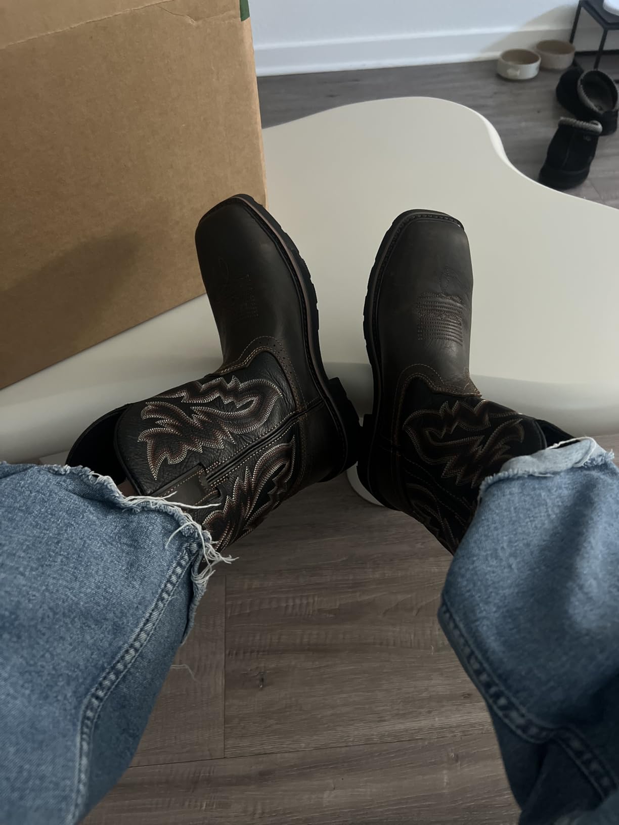 WOLVERINE Men's Rancher Waterproof Steel Toe Square Toe 10in Wellington Work Boot customer photo 1