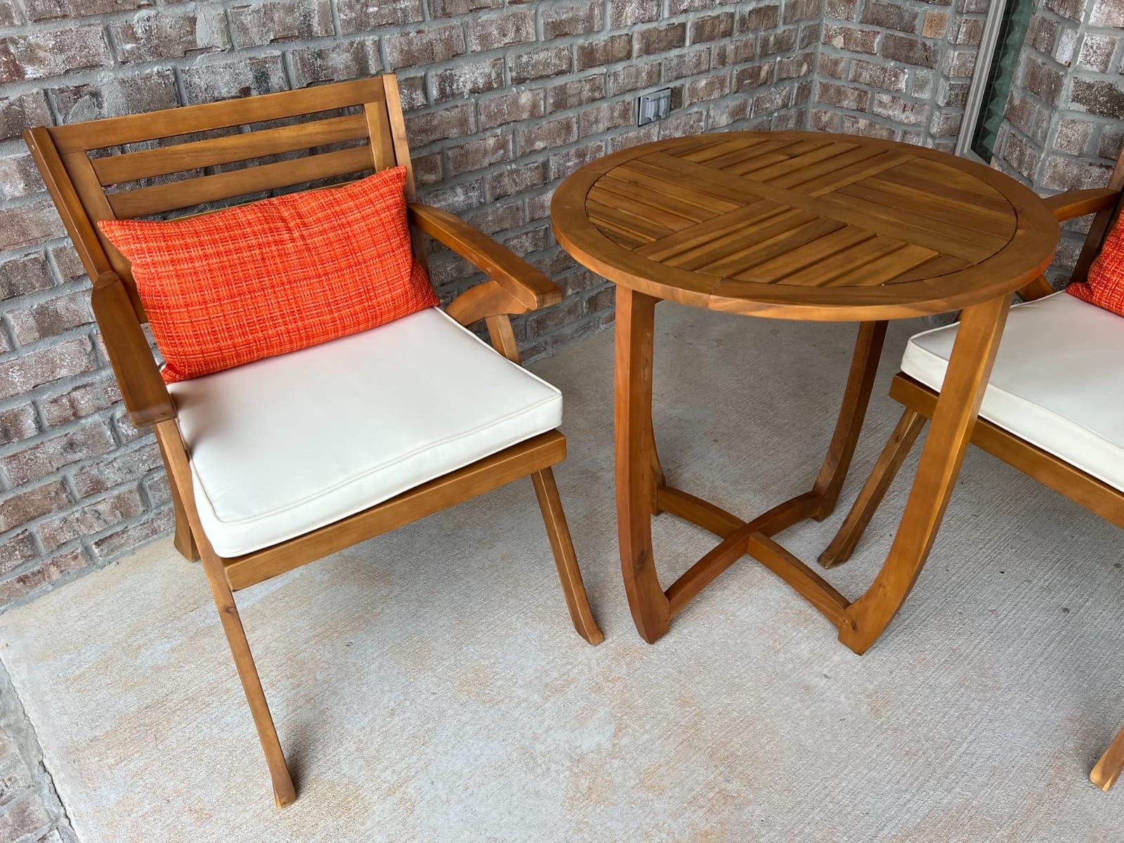 Christopher Knight Home Coronado Acacia Wood Bistro Set, 3-Pcs Set, Teak Finish customer photo 1