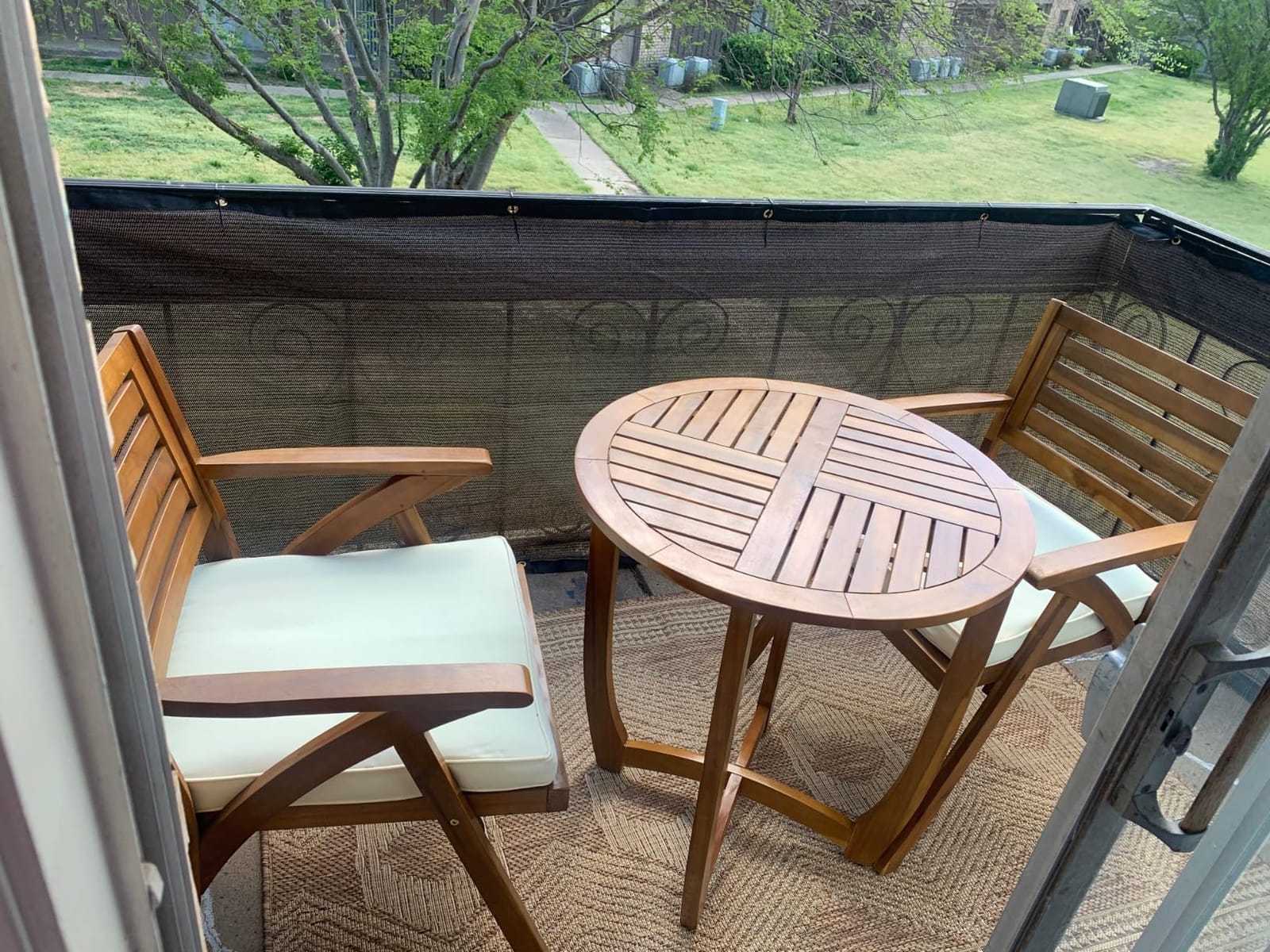 Christopher Knight Home Coronado Acacia Wood Bistro Set, 3-Pcs Set, Teak Finish customer photo 2