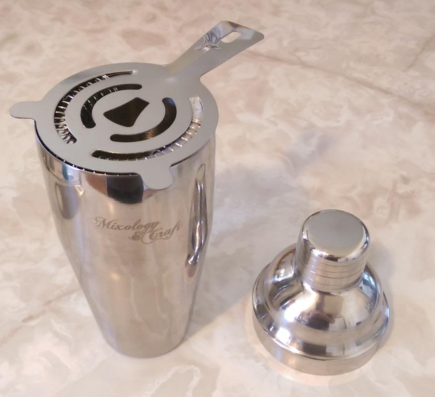 Mixology & Craft All-in-One Stainless Steel Cocktail Shaker Kit with 24 oz Cobbler Shaker, Includes Strainer, Muddler, Spoon, Jiggers, Pourers, Picks, Tongs, Bottle Opener - Gift-Ready Package Tube customer photo 1