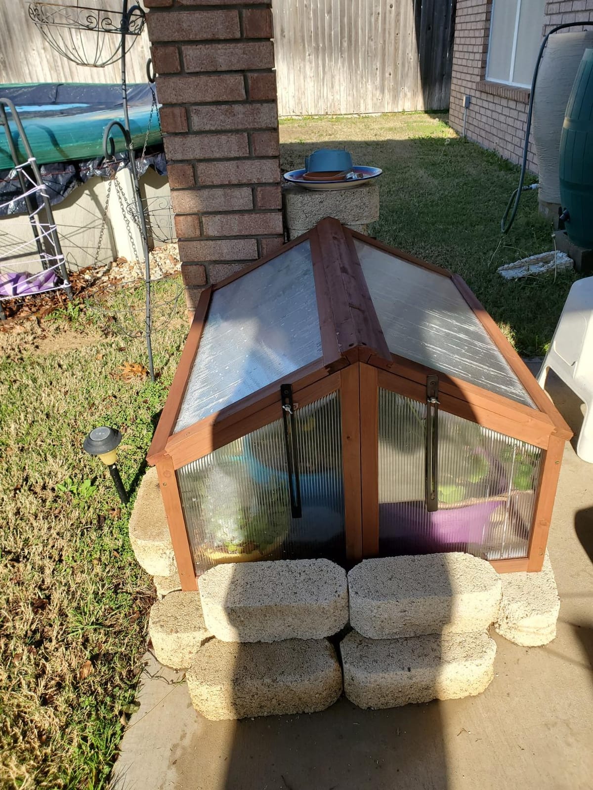 GIANTEX Wood Cold Frame with Flip-Top Roof, Mini Greenhouse 37''×25''×16'' customer photo 1