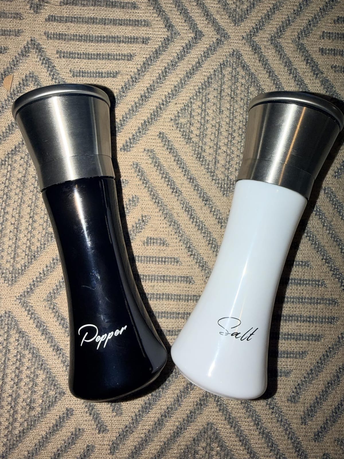 Home EC Premium Stainless Steel Sea Salt and Pepper Grinder Set of 2 - Adjustable Ceramic - Tall Glass Salt and Pepper Shakers - Kitchen Spice Mill W/Funnel & EBook customer photo 1