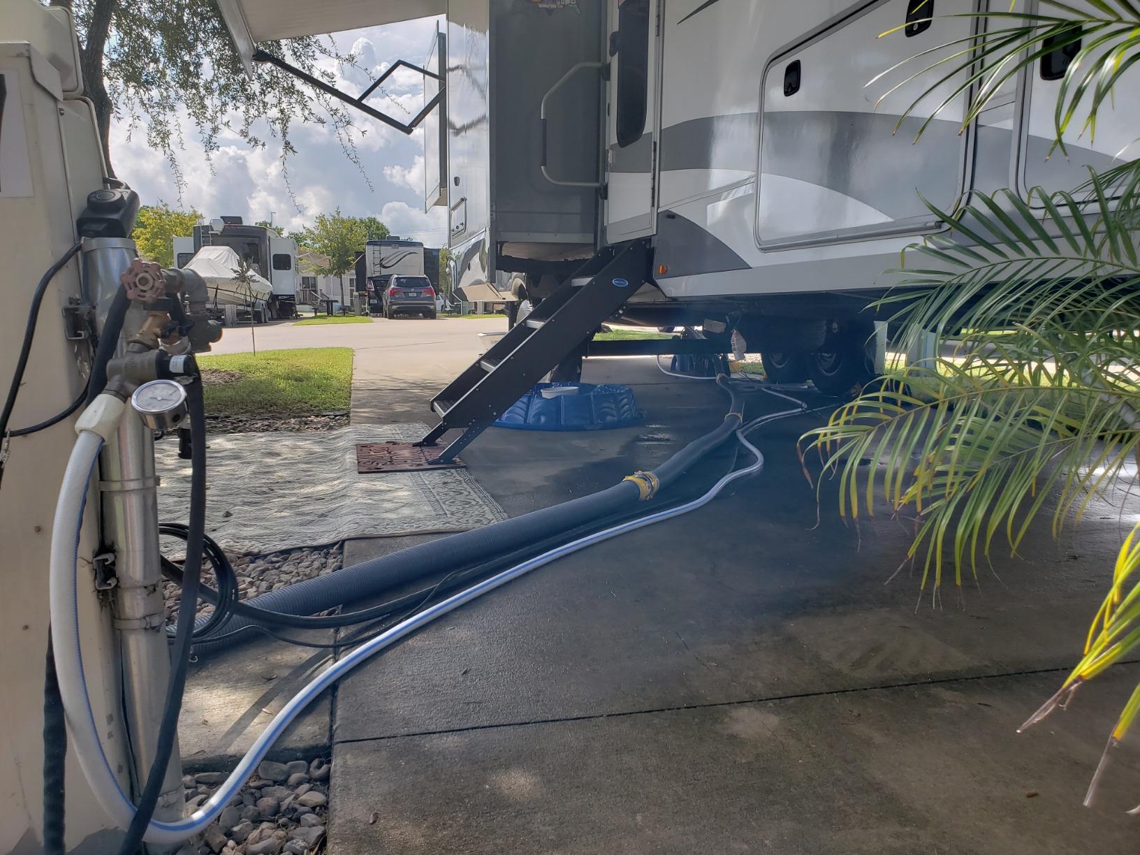 Camco Deluxe 20ft Sewer Hose Kit - Includes Features Pre-Attached Swivel Fittings & Includes Clear RV Sewer Elbow, (2) Heavy Duty 10ft Sewer Hoses, (2) Storage Caps, & Bonus Clear Extender - 39658 customer photo 2