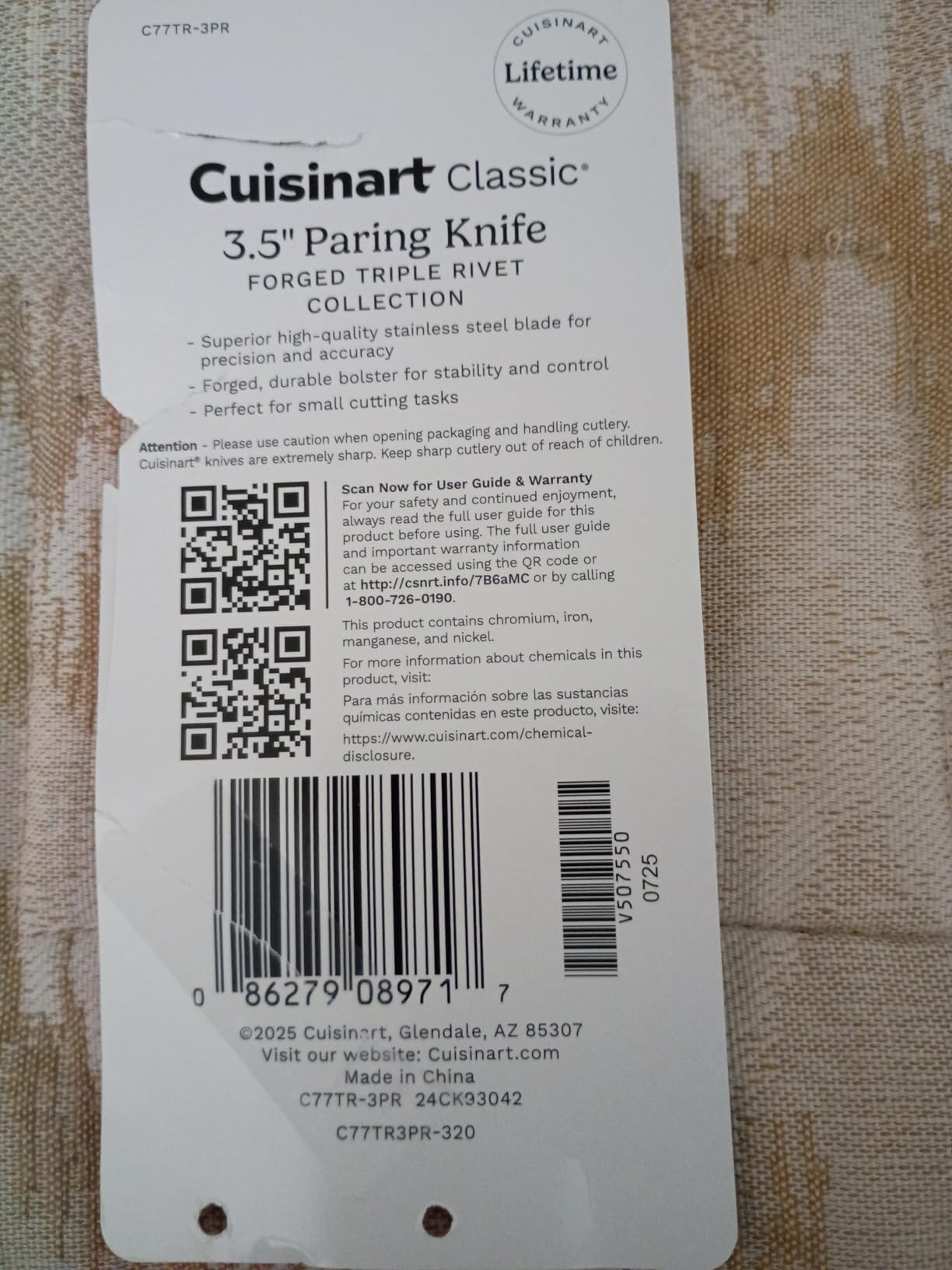 Cuisinart C77TR-3PR Triple Rivet Collection 3.5