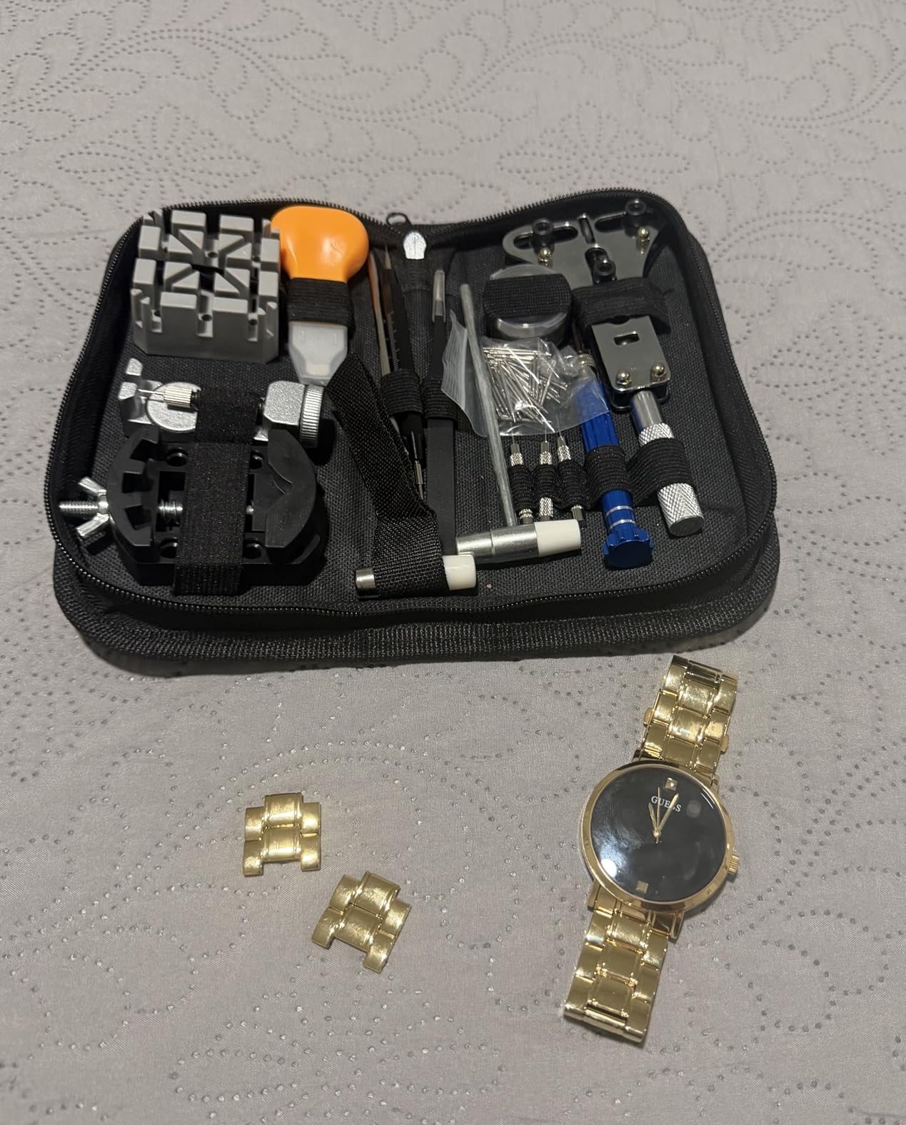 Eventronic 154PCS Watch Repair Kit:Watch Link Removal & Battery Replacement | All-in-One Watch Repair Tools & Kits with Band Pin Tools for Strap Adjustment, Portable Carrying Case, Ideal DIY Watch Gift customer photo 2