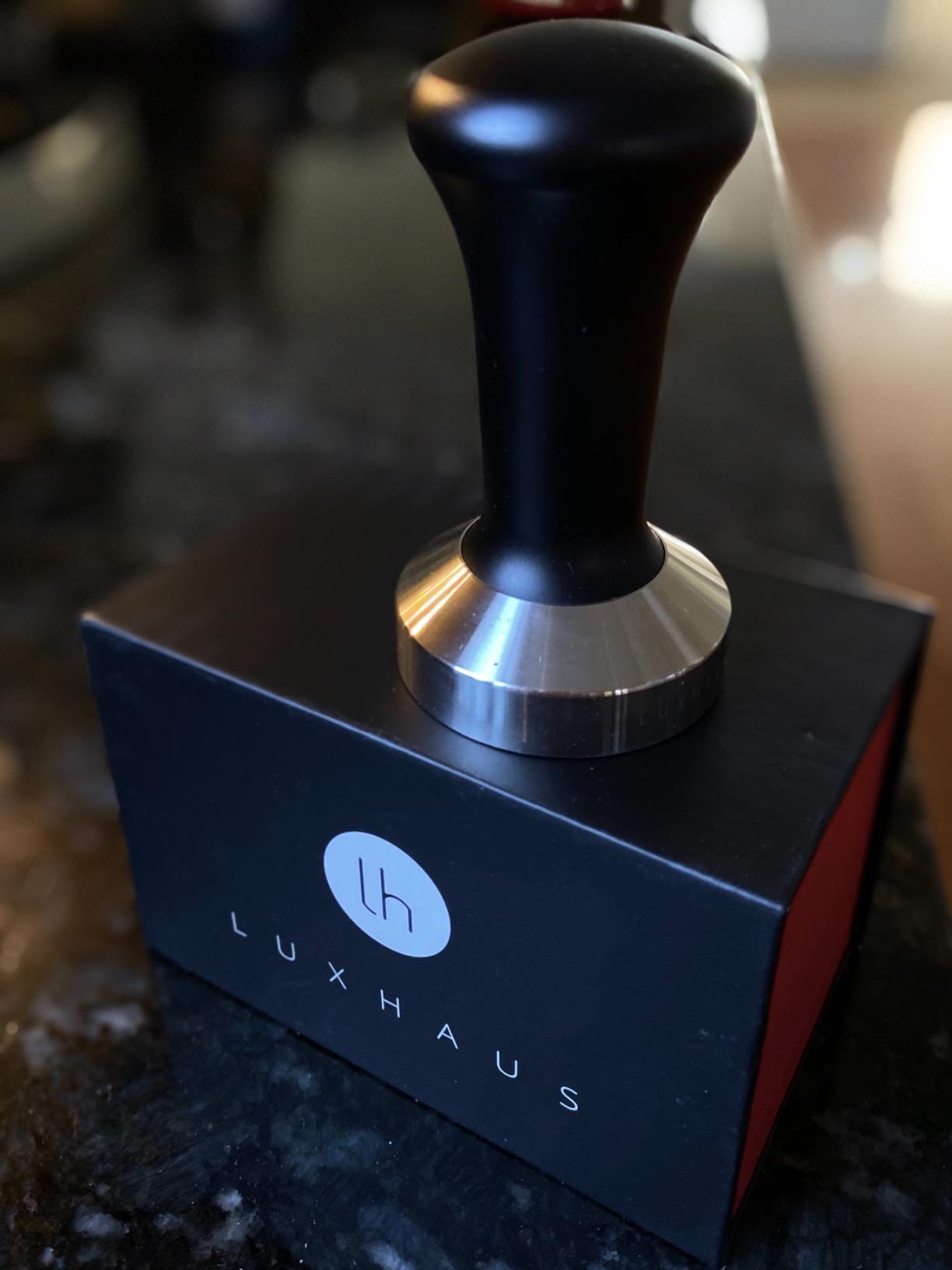 LuxHaus 58mm Espresso Tamper - LuxHaus Premium Barista Coffee Tamper - 100% Flat Stainless Steel Base customer photo 1