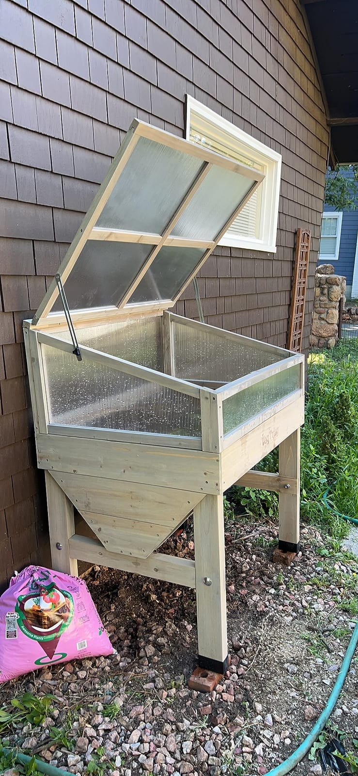 VegTrug Cold Frame for Classic Medium 1.8m Raised Bed, Natural - Durable Wooden Gardening Cover Compatible with Raised Beds for Plant Protection & Extended Growing Season customer photo 2