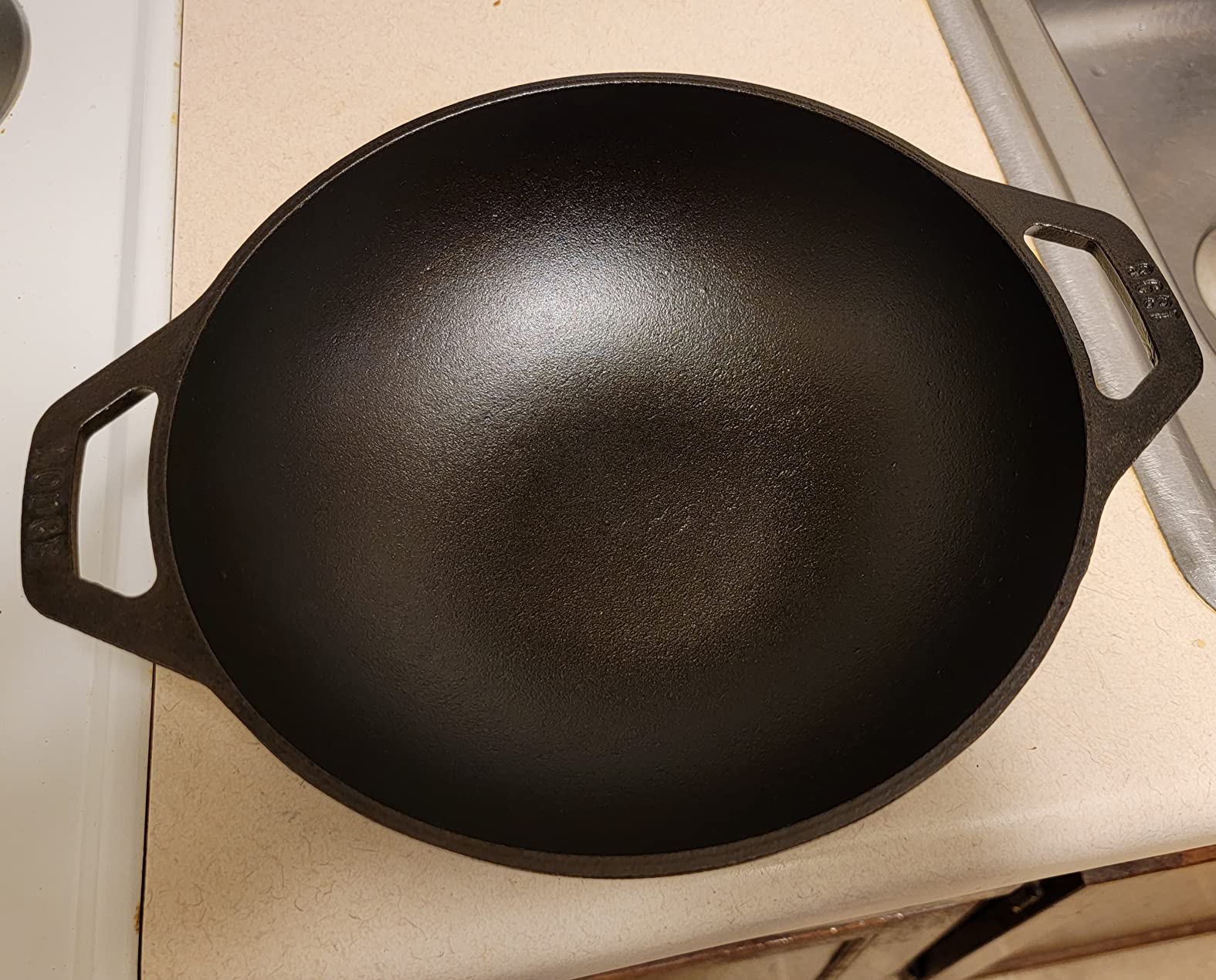 Lodge Pre-Seasoned Cast Iron Stir Fry Mini Wok, PFAS-Free, 9 Inches customer photo 2