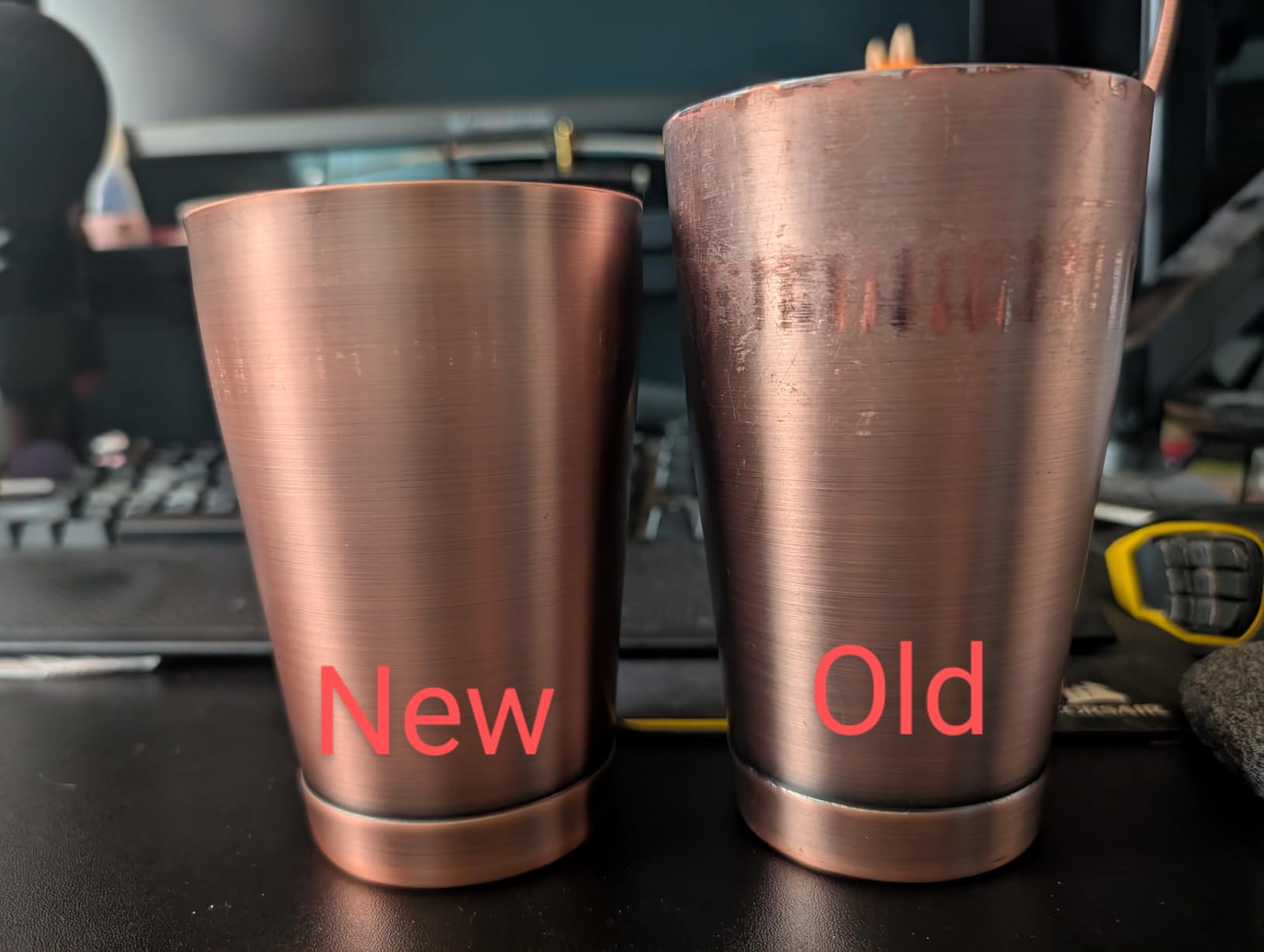 Barfly Shaker Cocktail Tin, Set (18 oz and 28 oz), Stainless Steel, M37009 customer photo 2