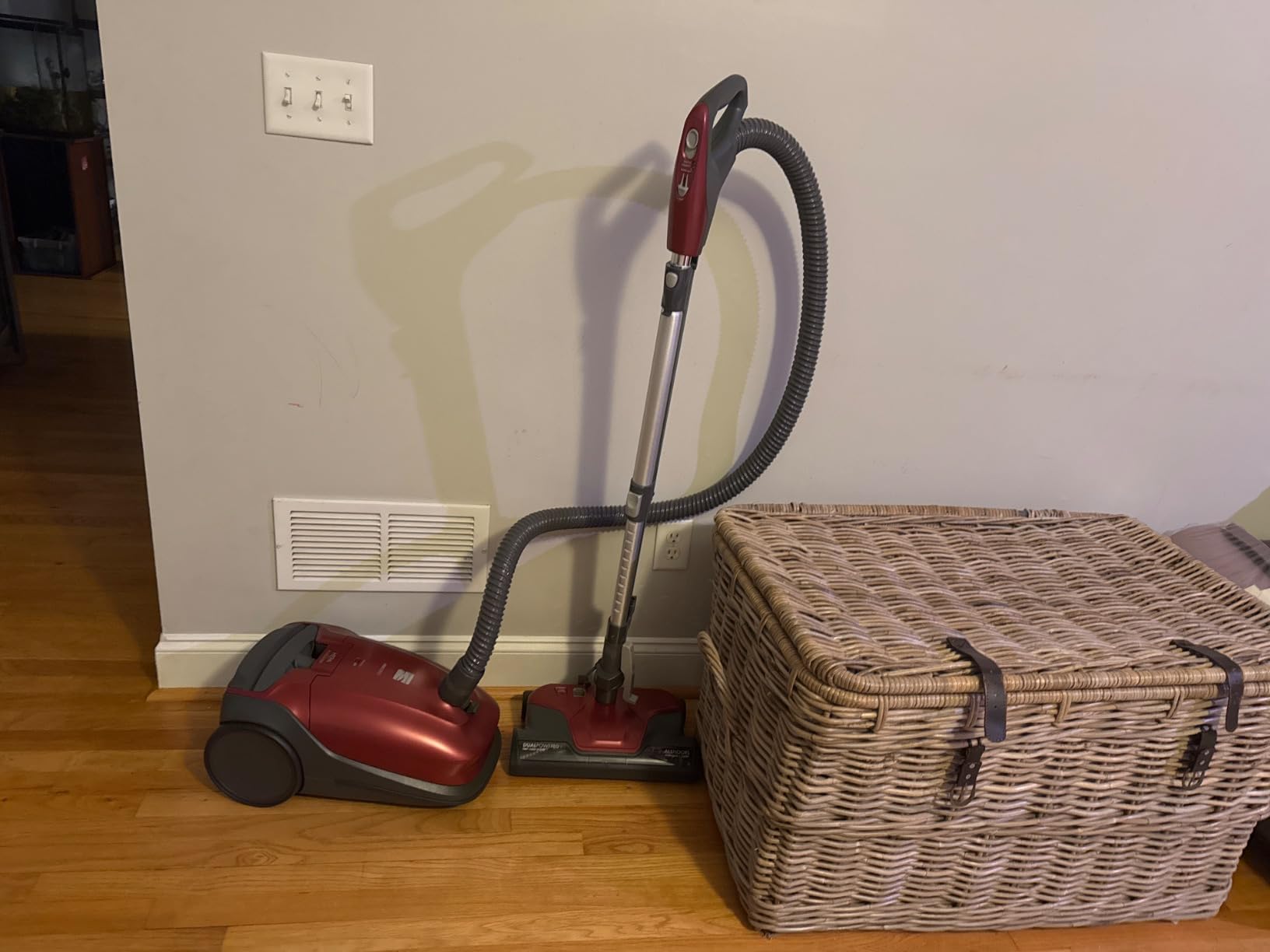 Kenmore 81414 400 Series Pet Friendly Lightweight Bagged Canister Vacuum with Extended Telescoping Wand, HEPA, Retractable Cord, and 4 Cleaning Tools-Red customer photo 2
