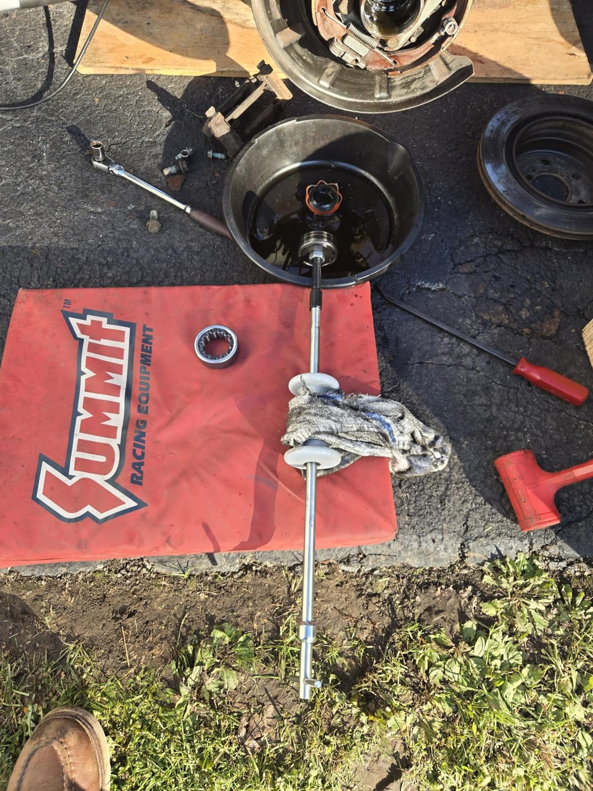 DAYUAN 9-Way Slide Hammer Puller Set, Tech Rear Axle Bearing Puller Tool customer photo 1