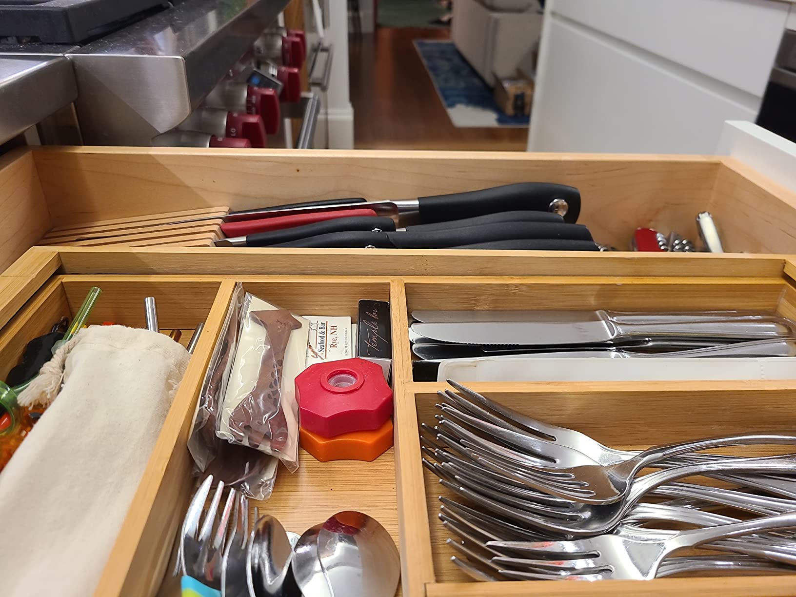 Zwilling 8-Slot In Drawer Knife Block, Beechwood | Holds up to 8 knives. 4 blades up to 5