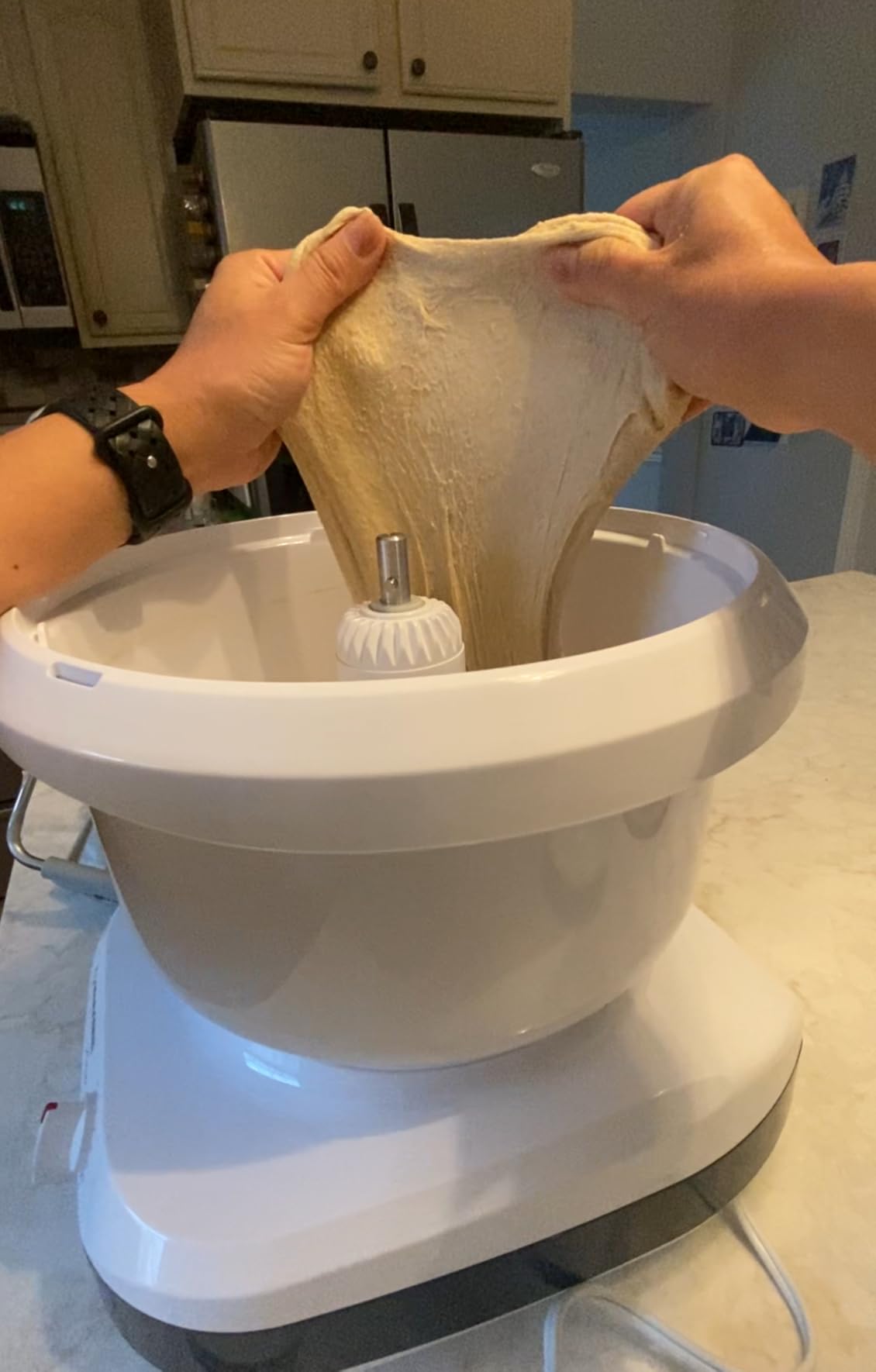 NutriMill Artiste Kitchen Electric Stand Mixer 500 Watt 6.5 Quart Bowl with Dough Hook & Wire Whips (Black Trim) customer photo 1